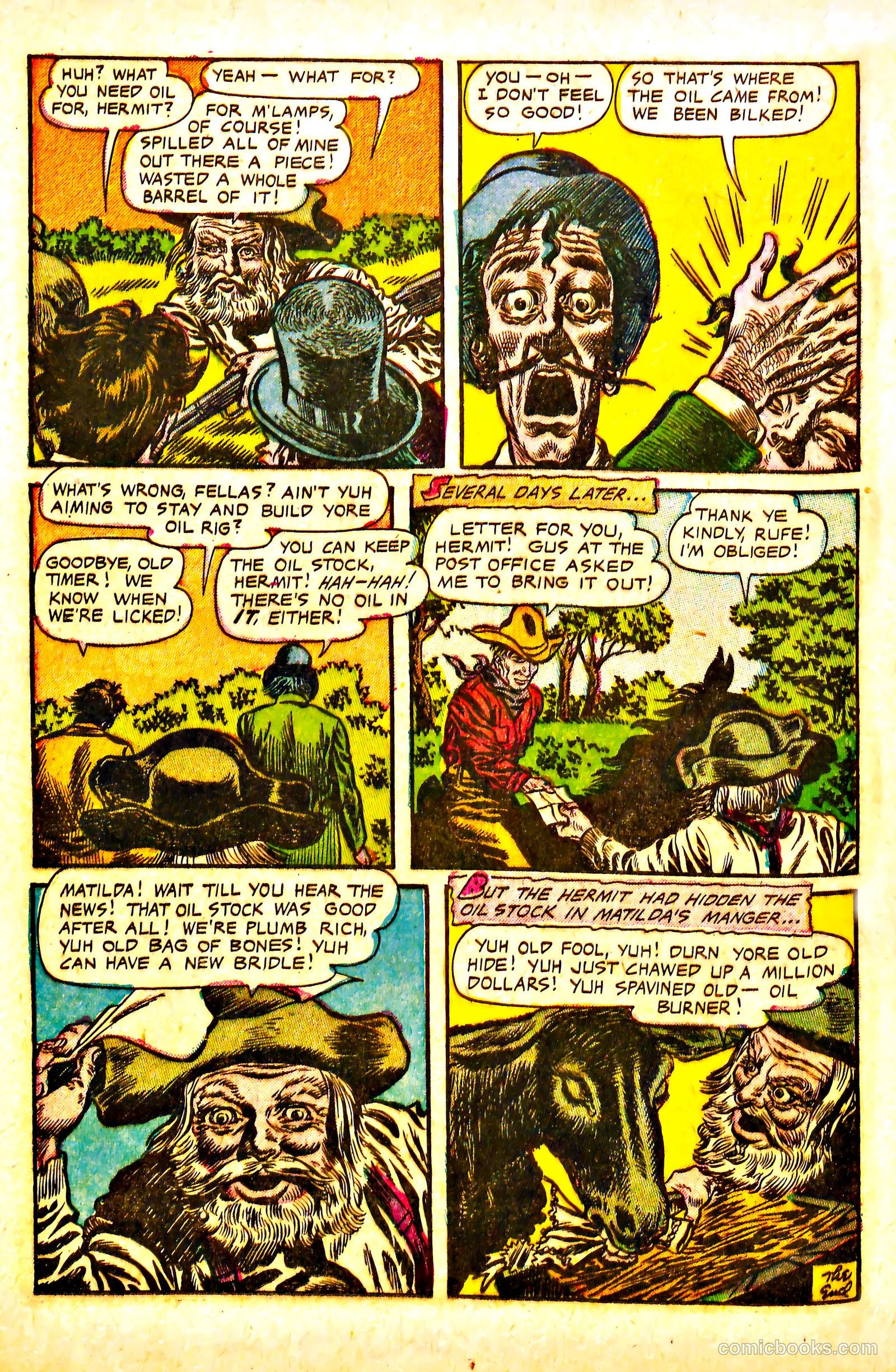 The Lone Rider #13 (1950) — page 16 of 36