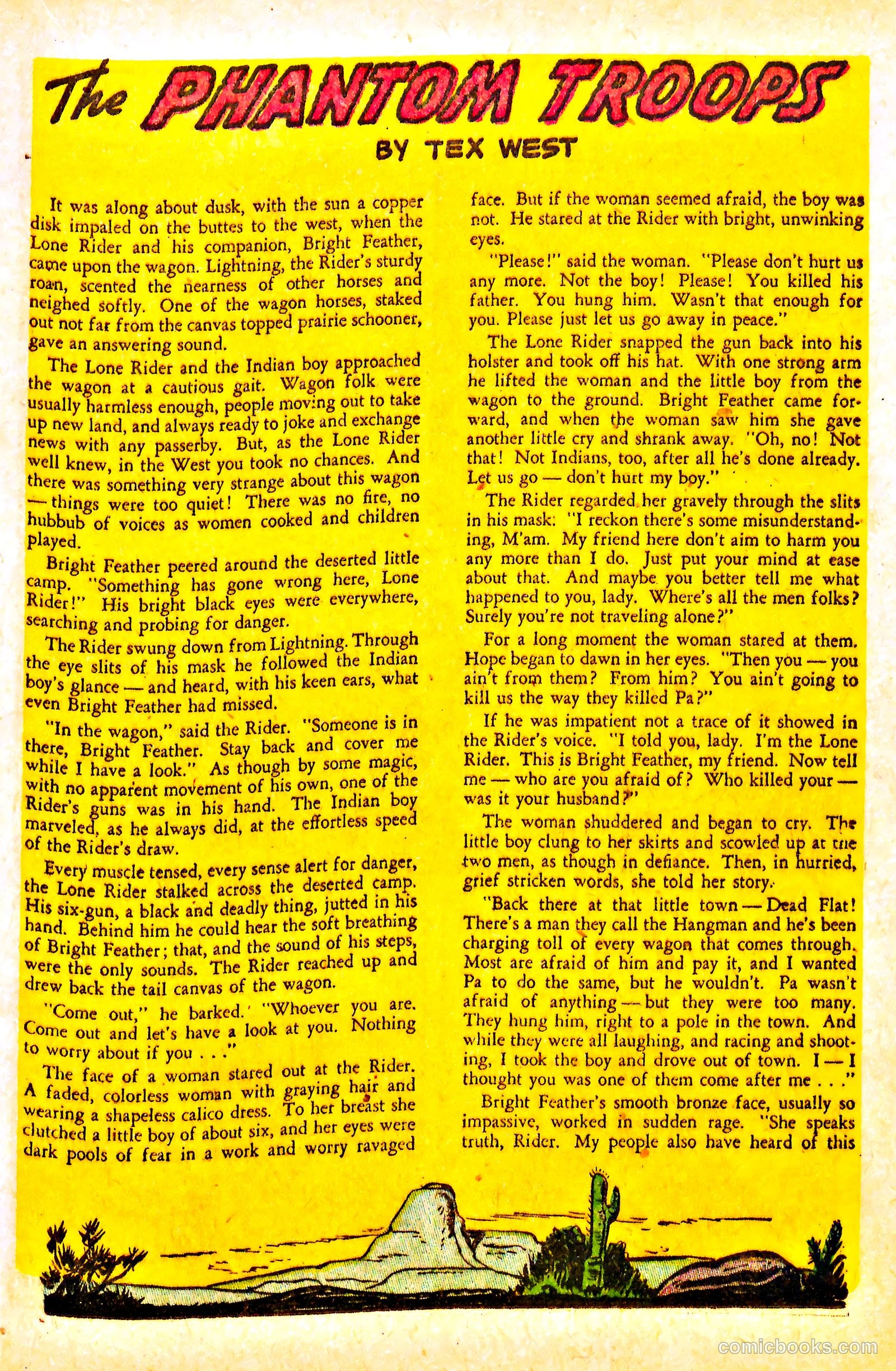 The Lone Rider #13 (1950) — page 17 of 36