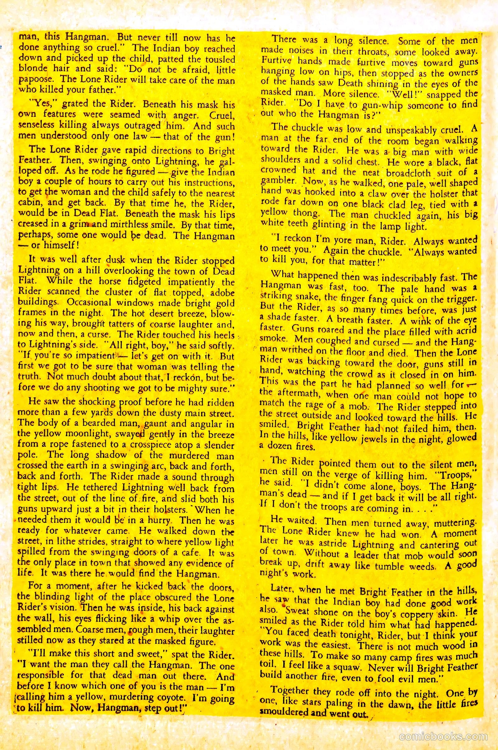 The Lone Rider #13 (1950) — page 18 of 36