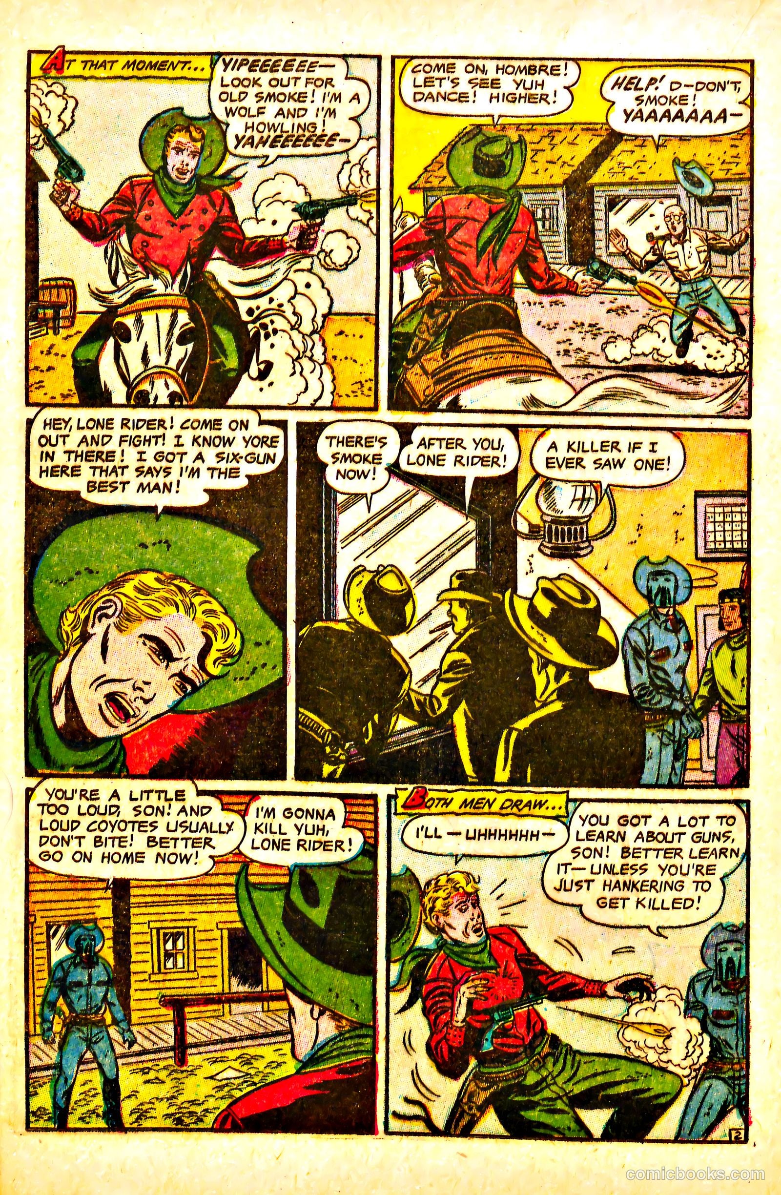 The Lone Rider #13 (1950) — page 20 of 36