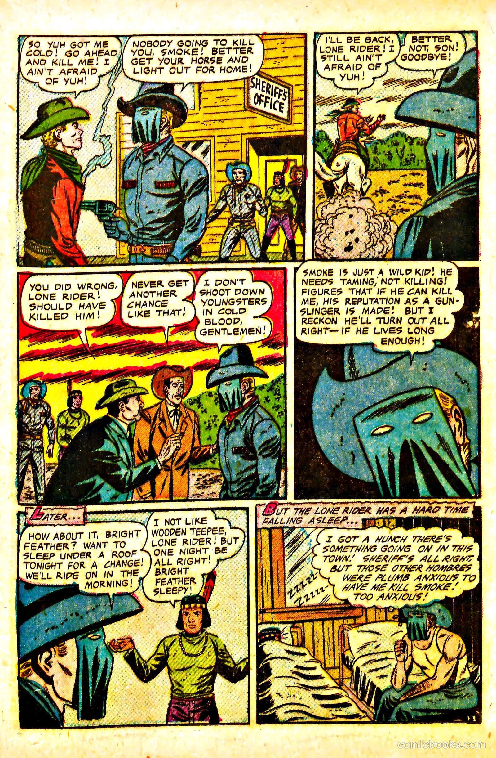 The Lone Rider #13 (1950) — page 21 of 36