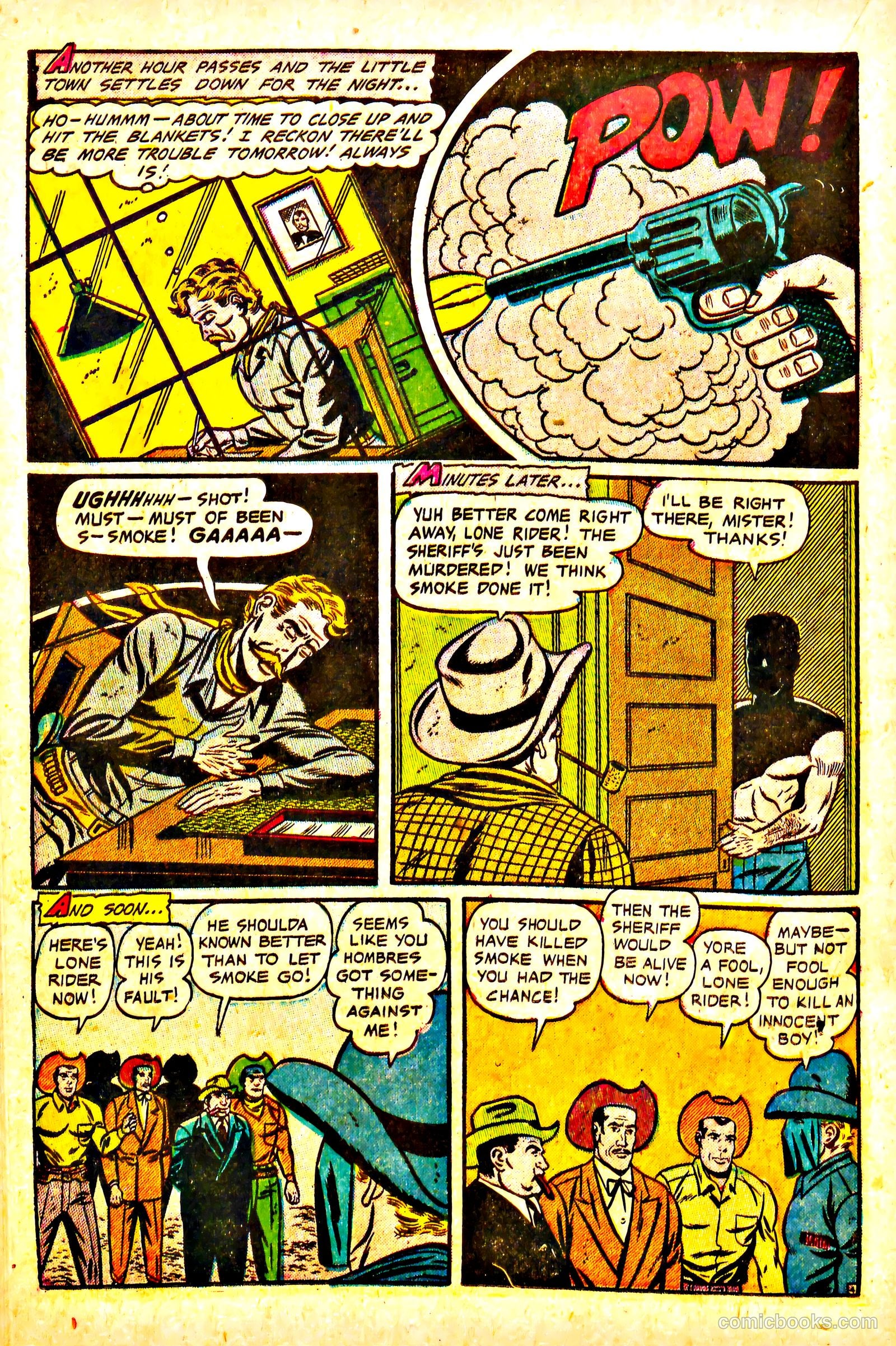 The Lone Rider #13 (1950) — page 22 of 36