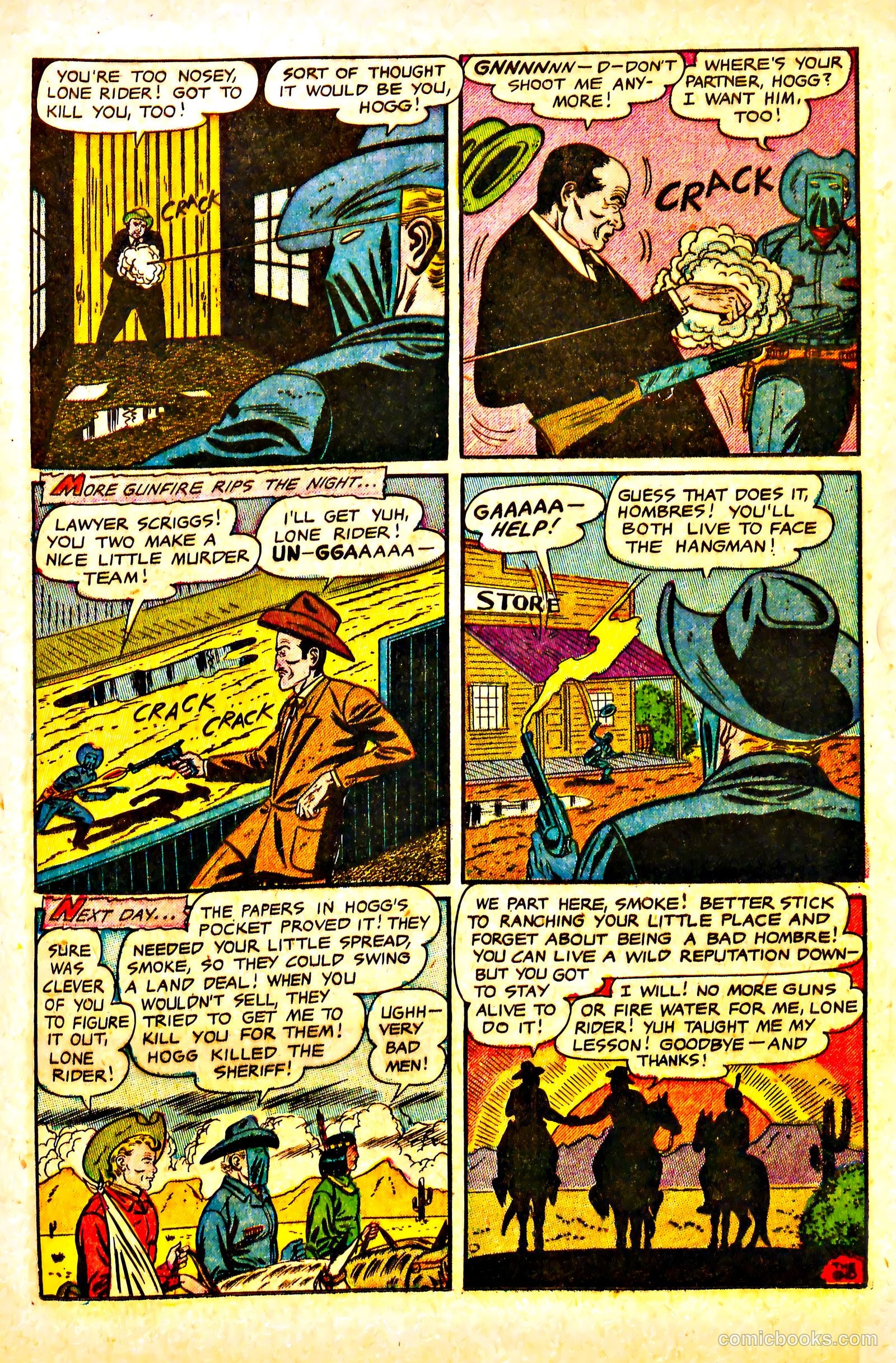 The Lone Rider #13 (1950) — page 25 of 36