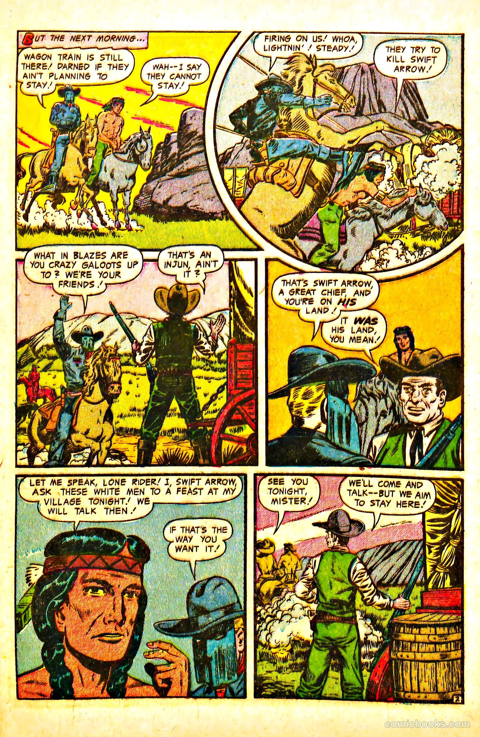 The Lone Rider #13 (1950) — page 28 of 36