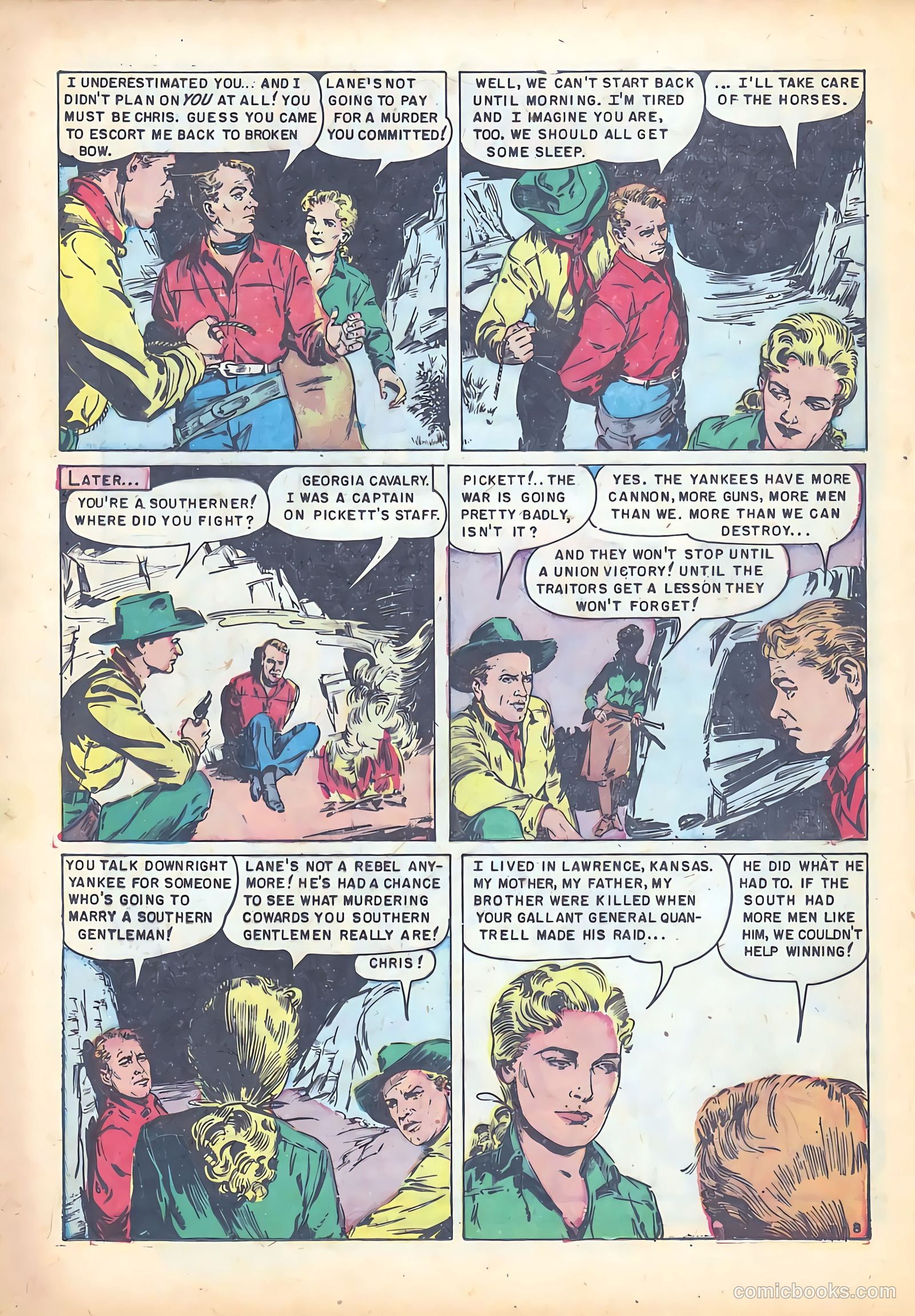 Red Mountain Featuring Quantrell's Raiders #1 (1952) — page 12 of 36