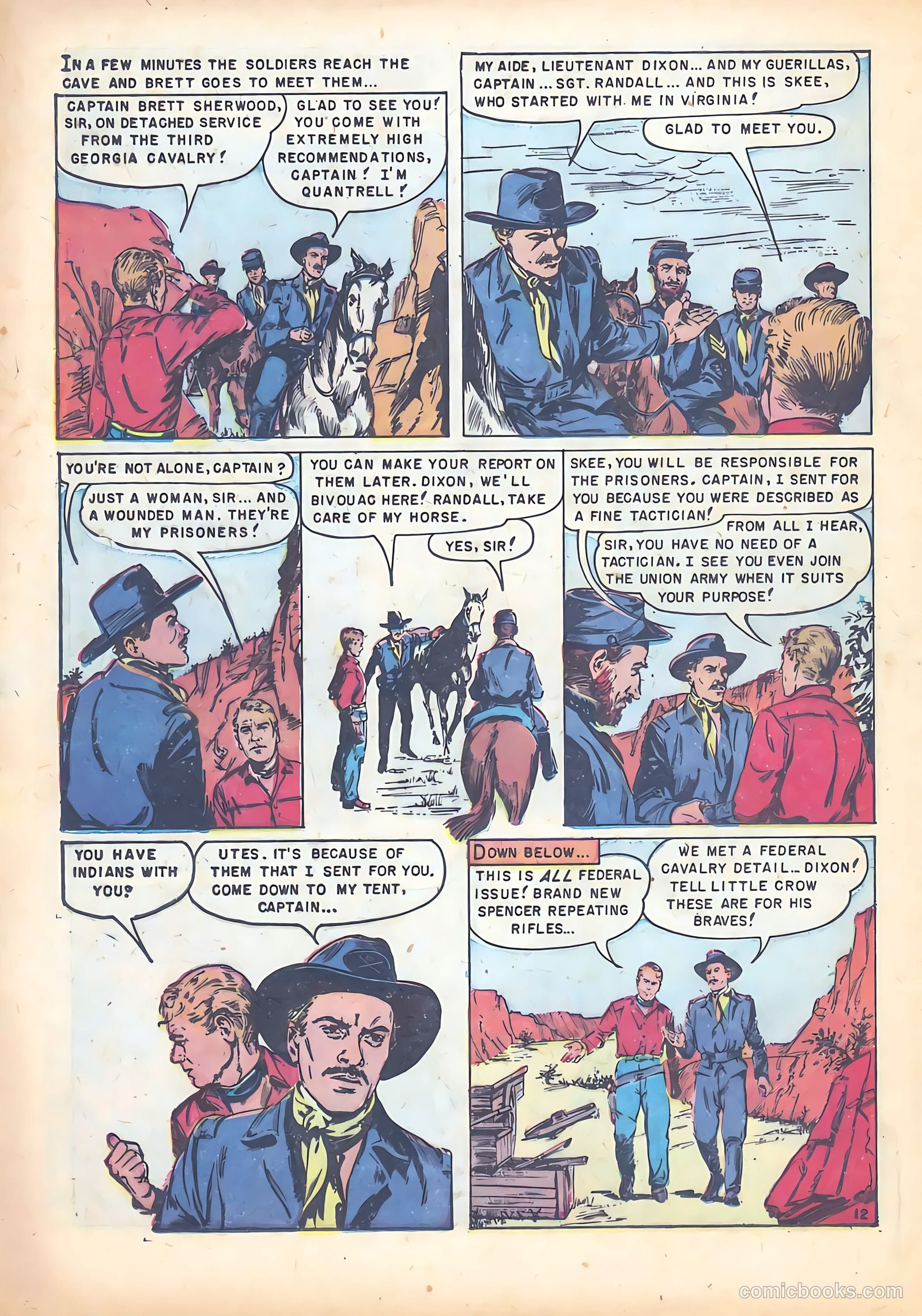 Red Mountain Featuring Quantrell's Raiders #1 (1952) — page 16 of 36