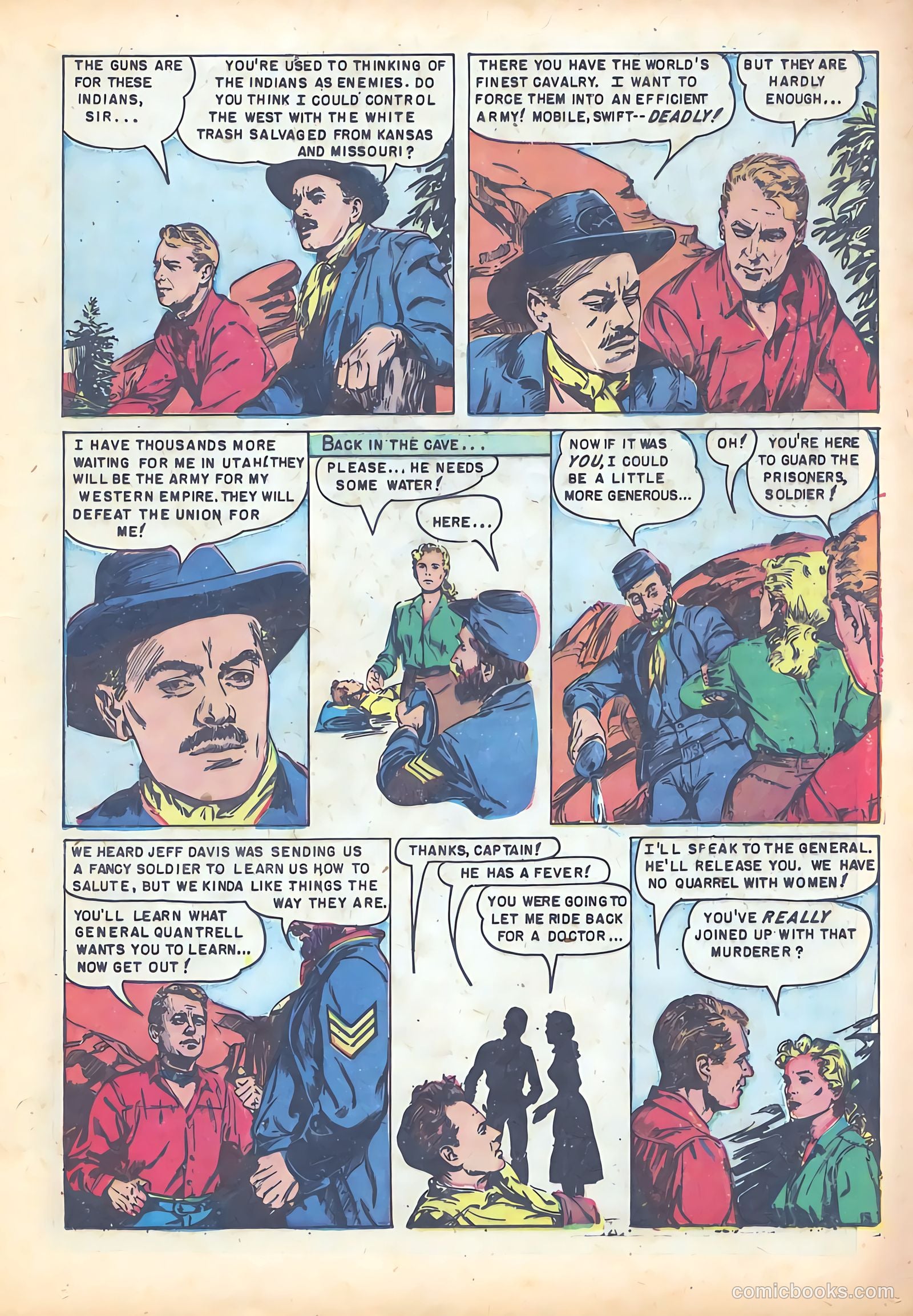 Red Mountain Featuring Quantrell's Raiders #1 (1952) — page 17 of 36