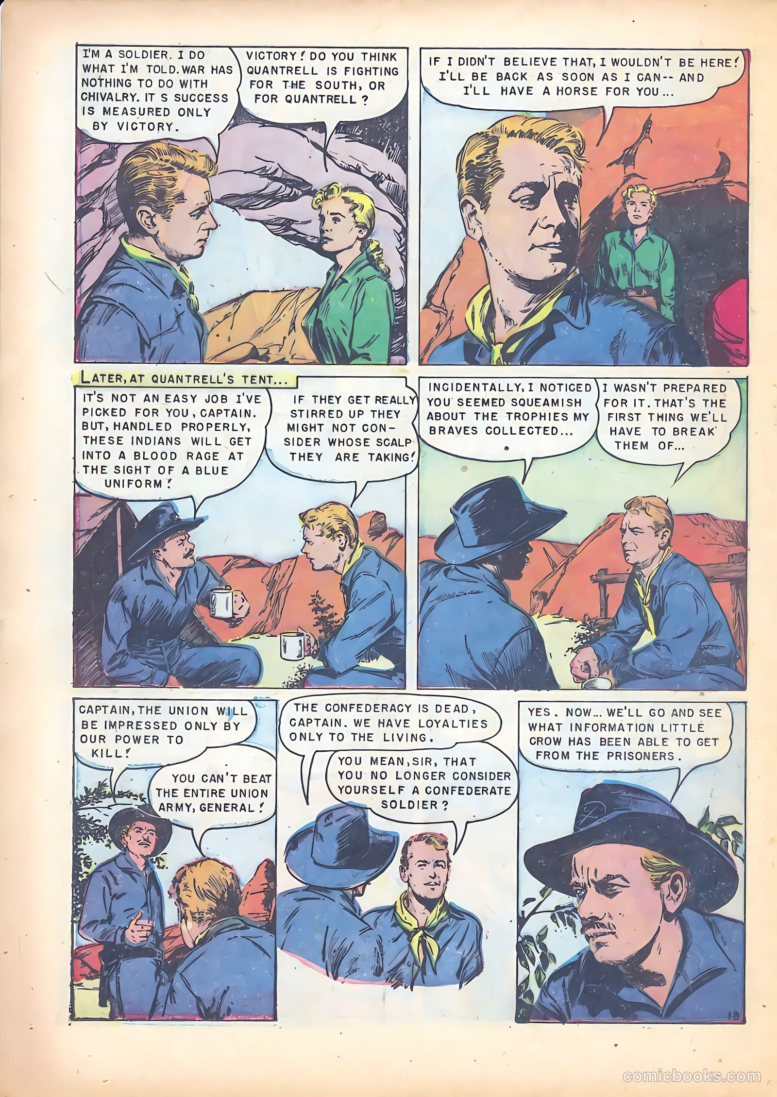Red Mountain Featuring Quantrell's Raiders #1 (1952) — page 24 of 36