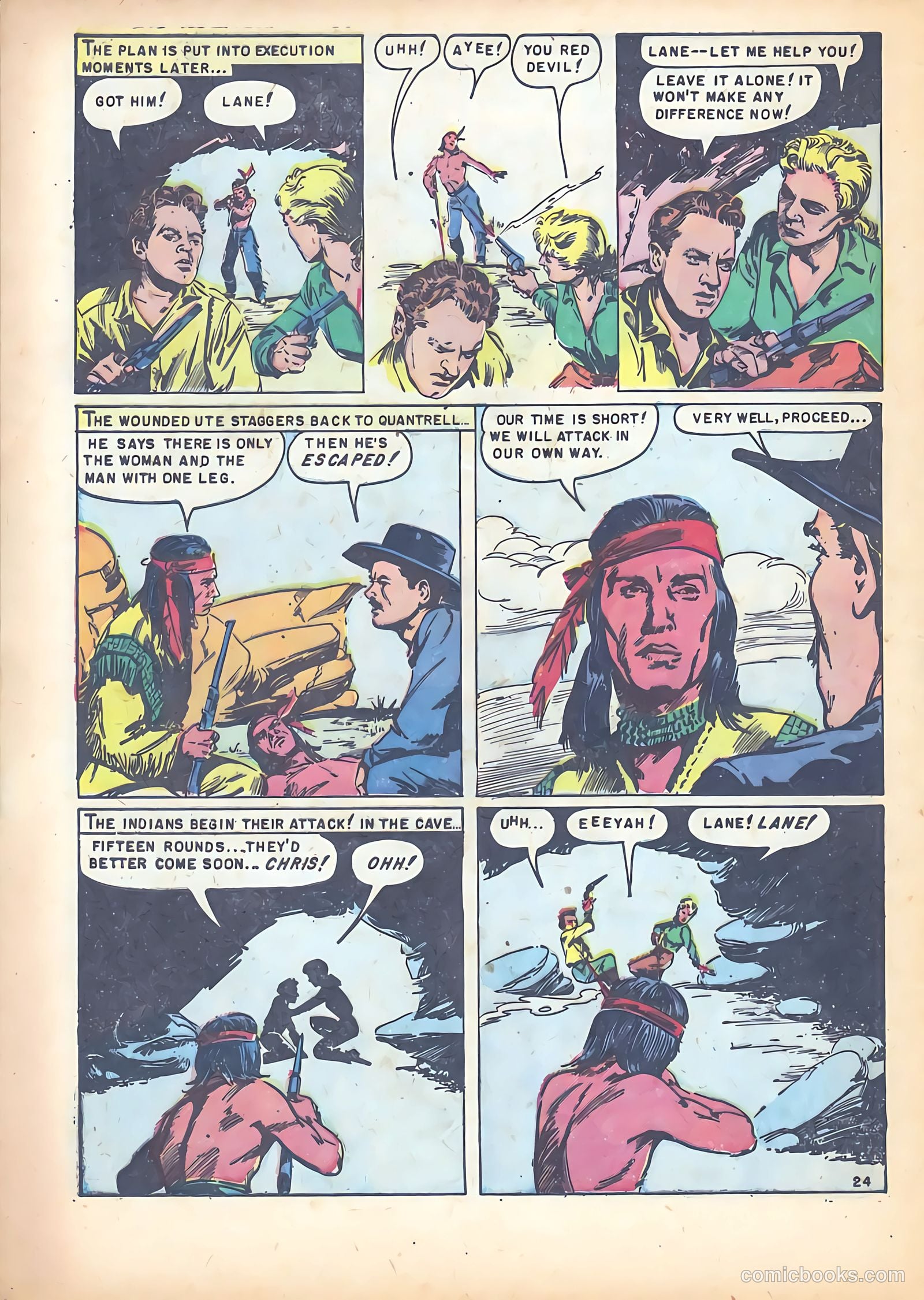 Red Mountain Featuring Quantrell's Raiders #1 (1952) — page 32 of 36