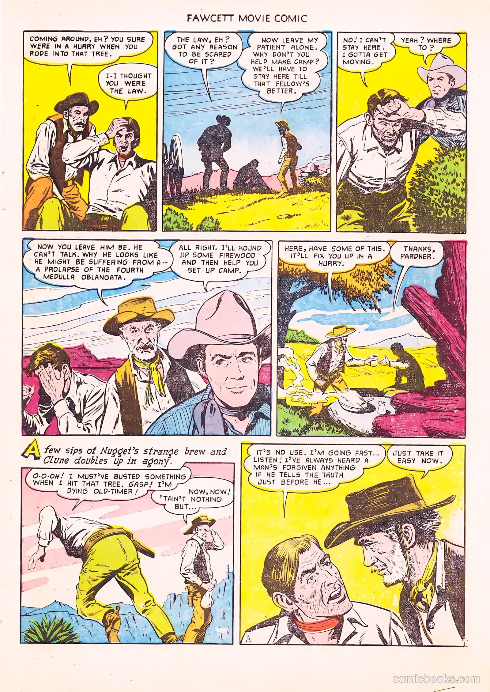 Fawcett Movie Comic 12 - Rustlers On Horseback #1 — page 7 of 36