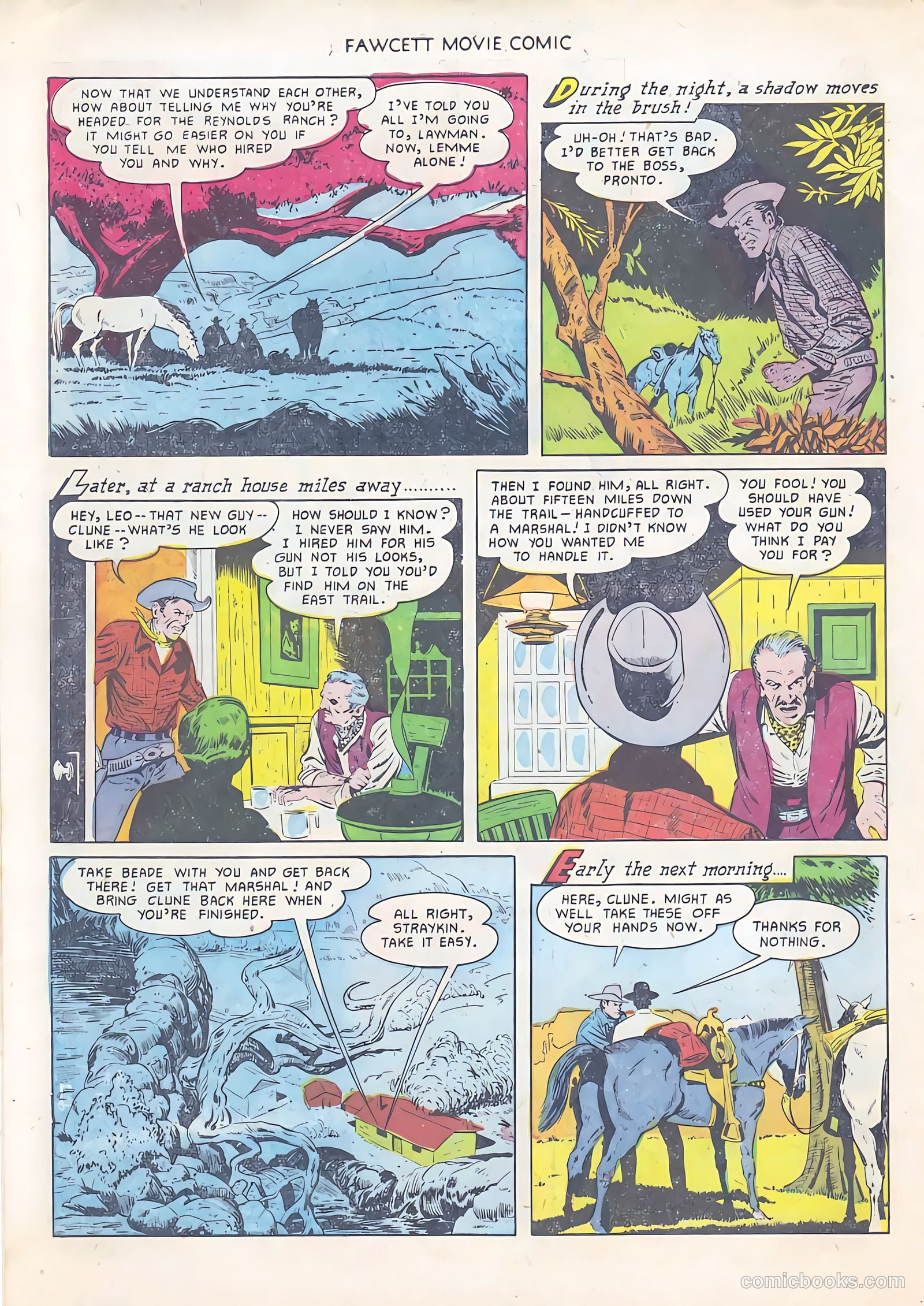 Fawcett Movie Comic 12 - Rustlers On Horseback #1 — page 10 of 36