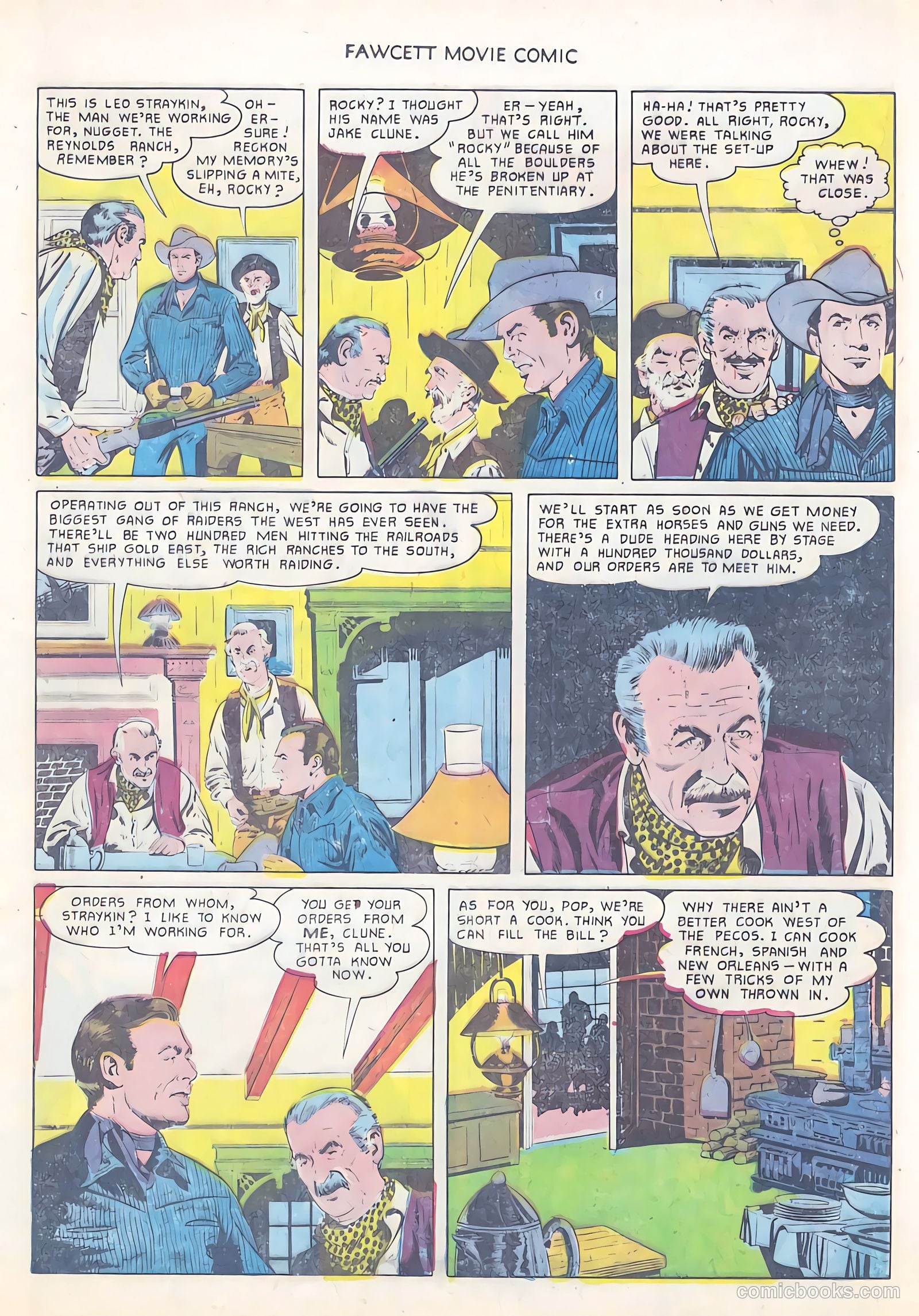 Fawcett Movie Comic 12 - Rustlers On Horseback #1 — page 13 of 36