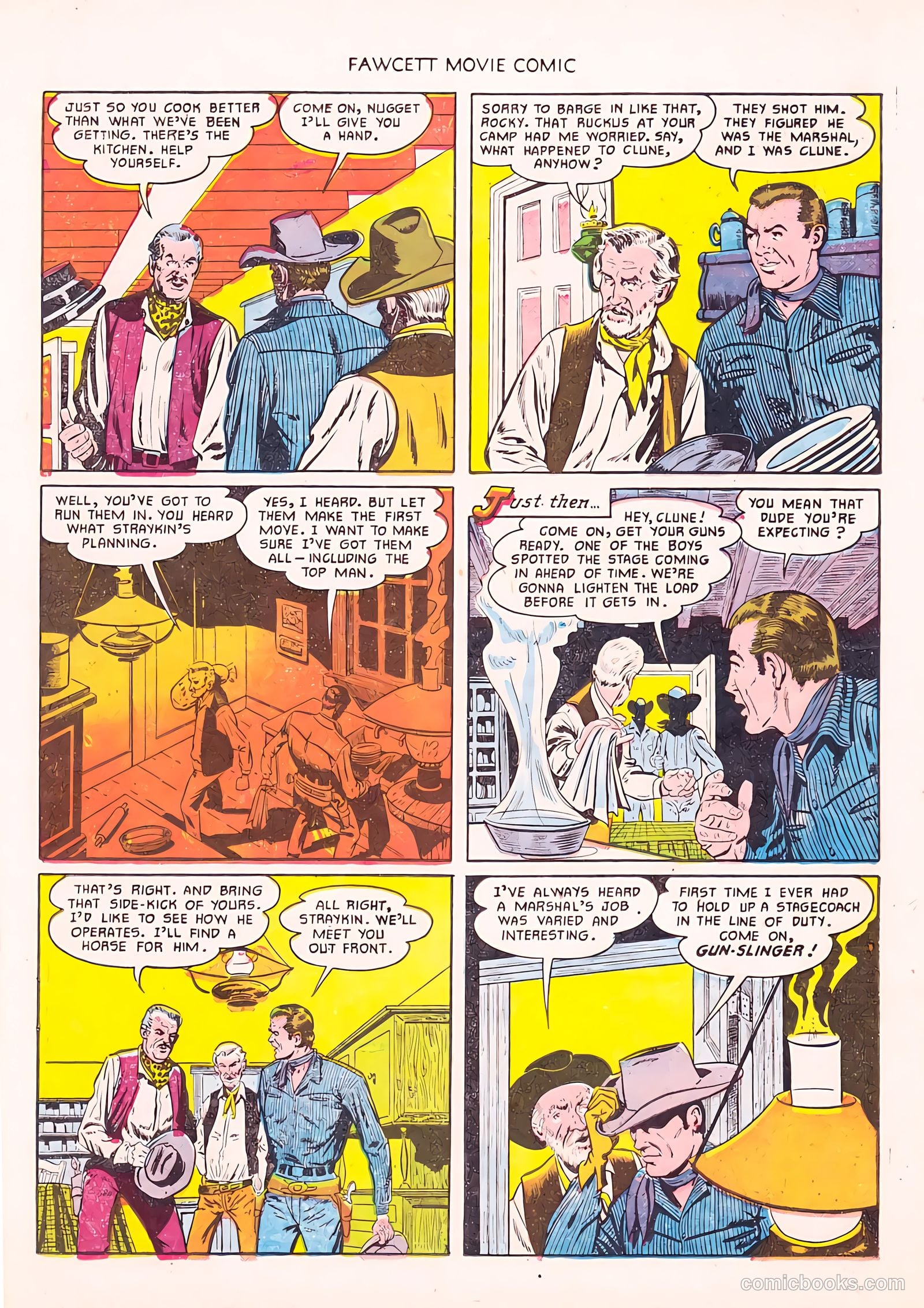 Fawcett Movie Comic 12 - Rustlers On Horseback #1 — page 14 of 36