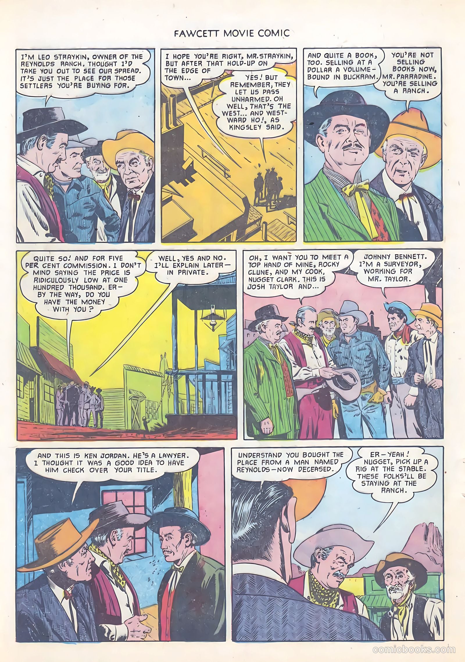 Fawcett Movie Comic 12 - Rustlers On Horseback #1 — page 16 of 36