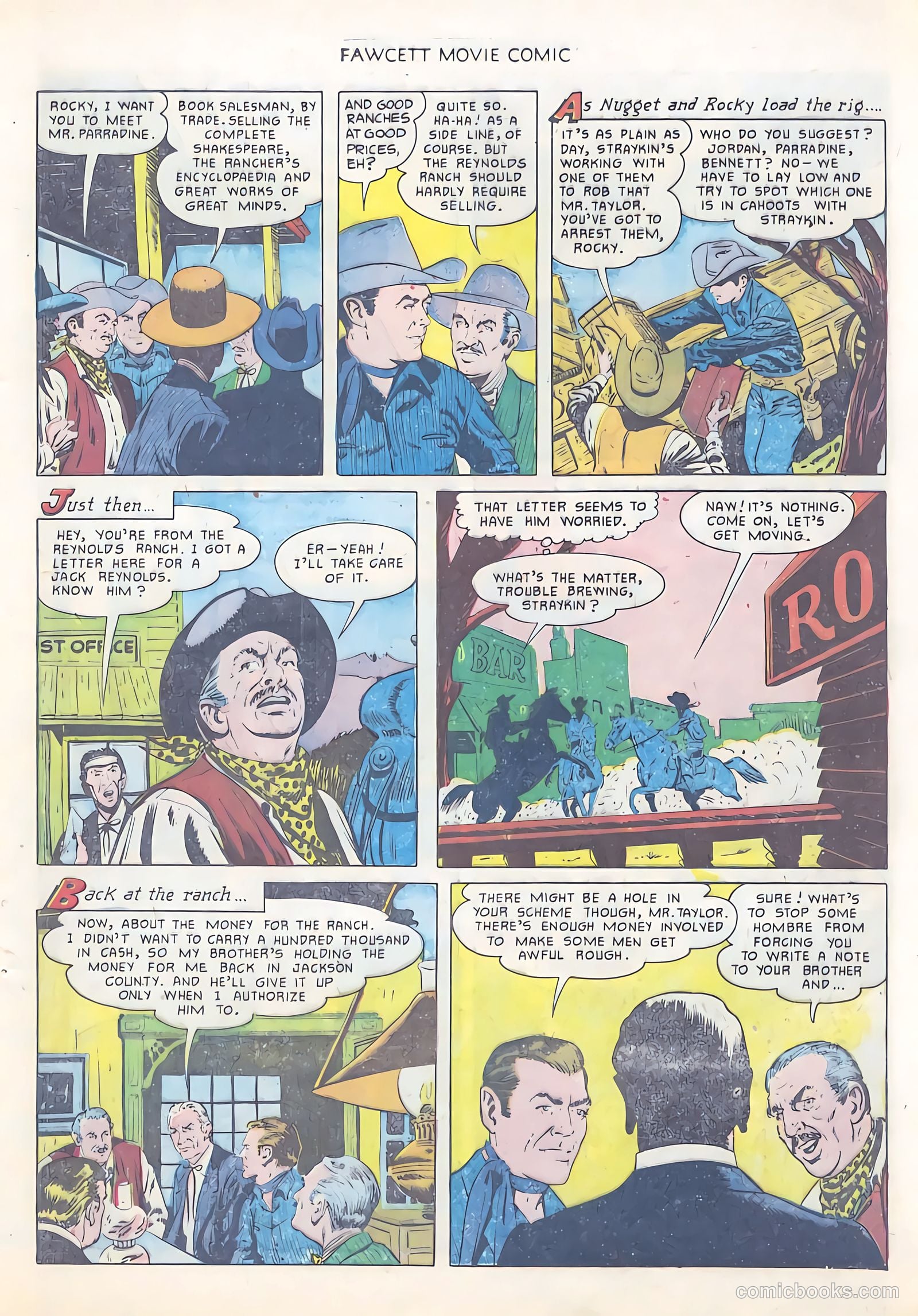 Fawcett Movie Comic 12 - Rustlers On Horseback #1 — page 17 of 36