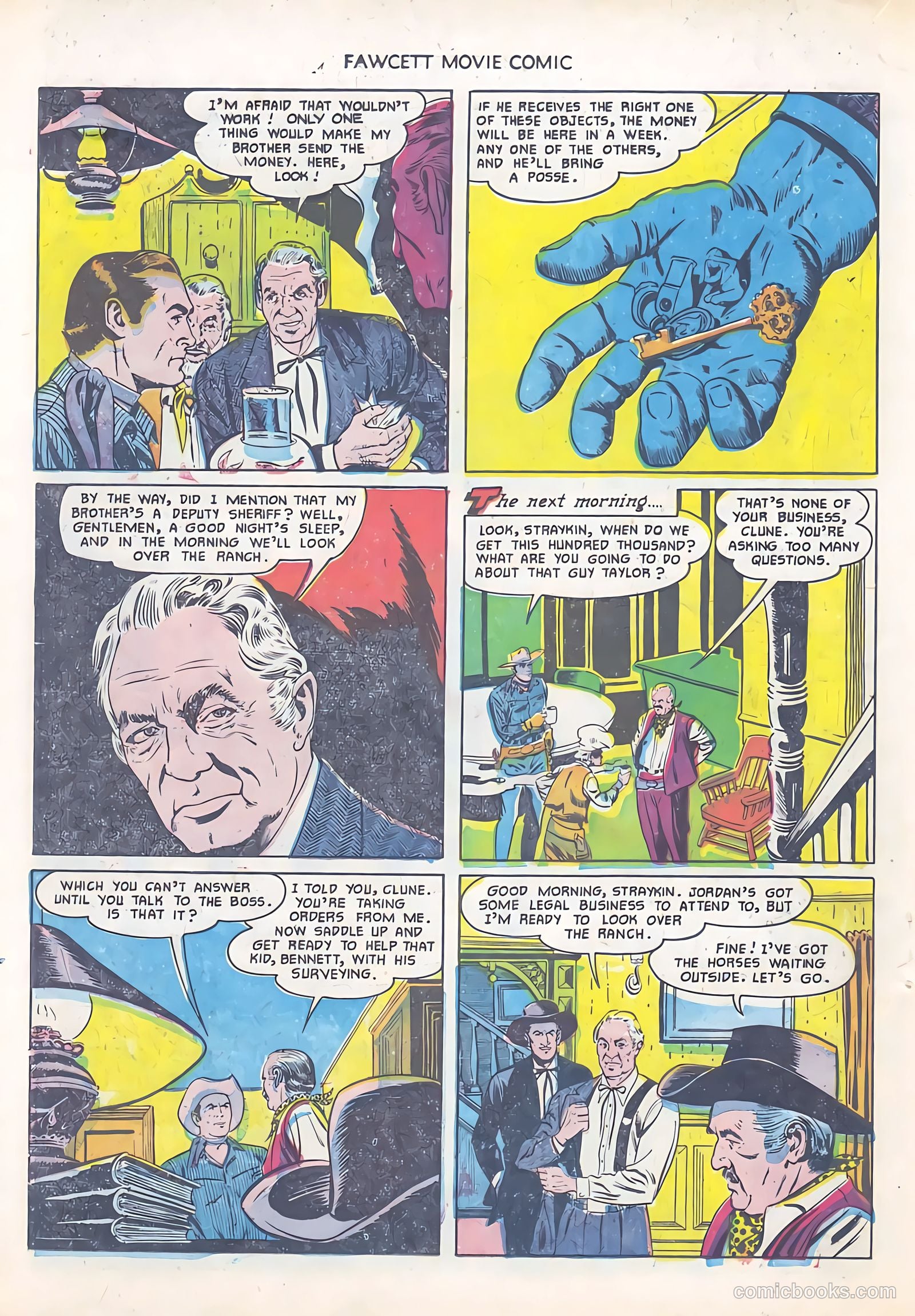 Fawcett Movie Comic 12 - Rustlers On Horseback #1 — page 18 of 36