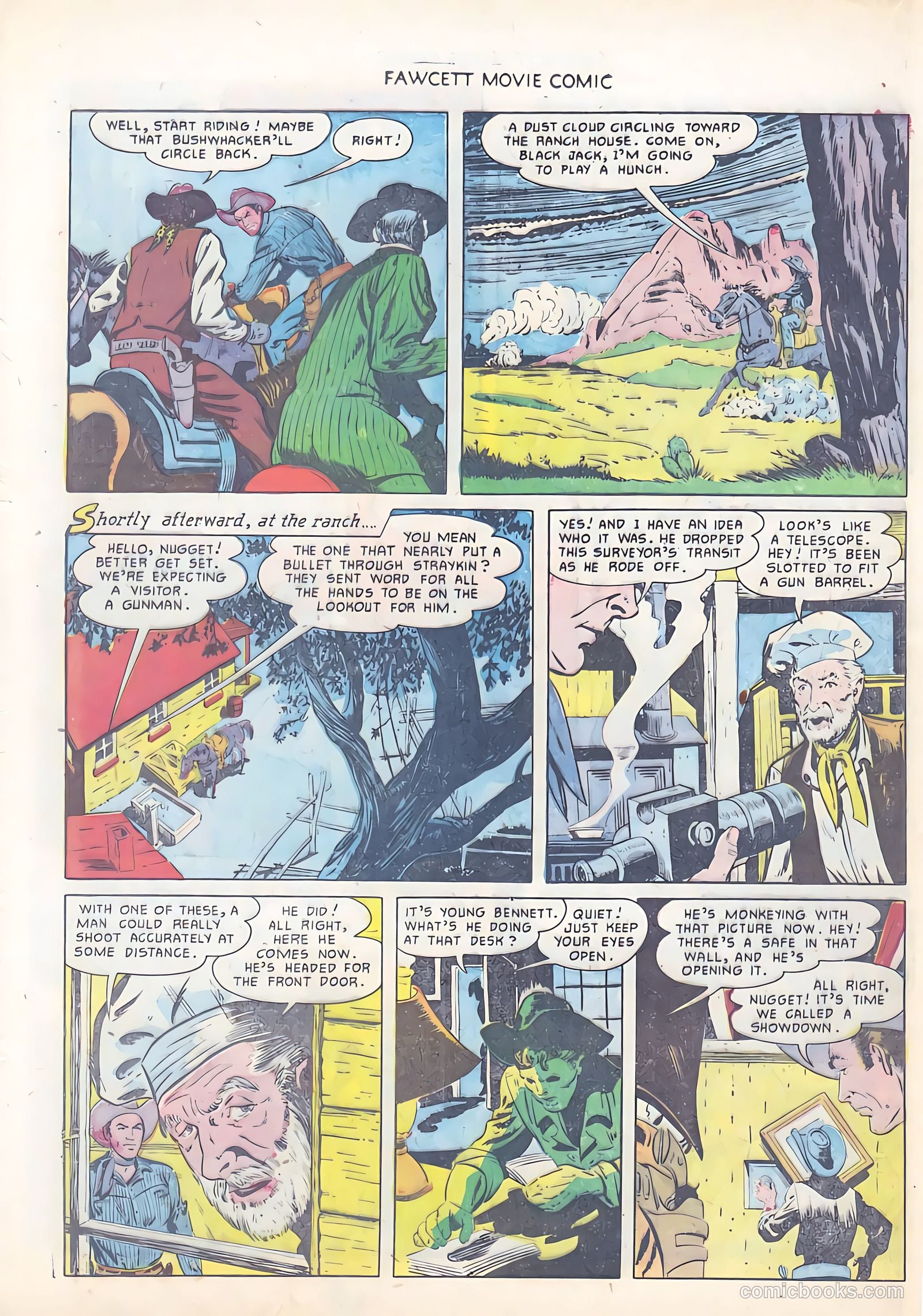 Fawcett Movie Comic 12 - Rustlers On Horseback #1 — page 20 of 36