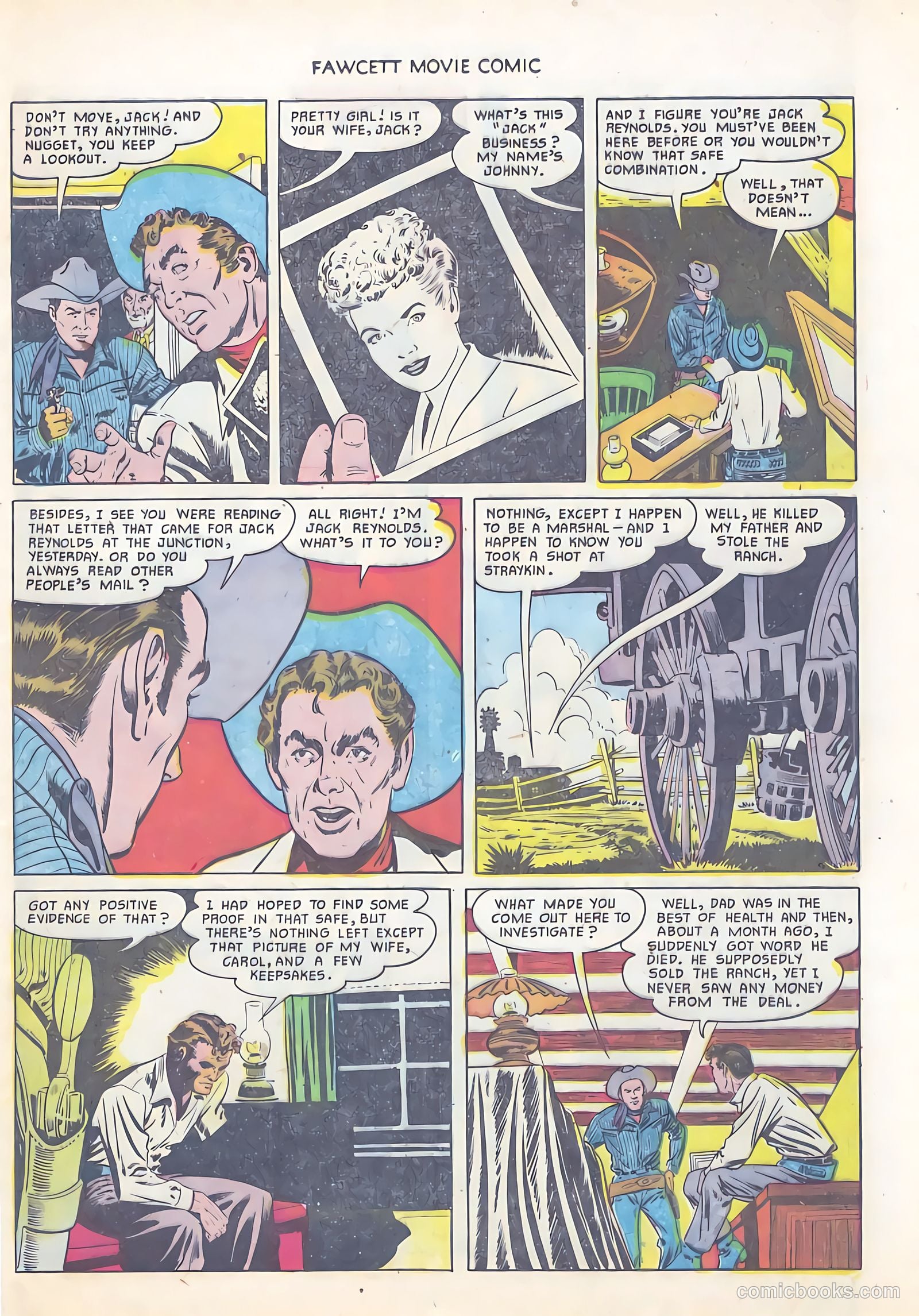 Fawcett Movie Comic 12 - Rustlers On Horseback #1 — page 21 of 36