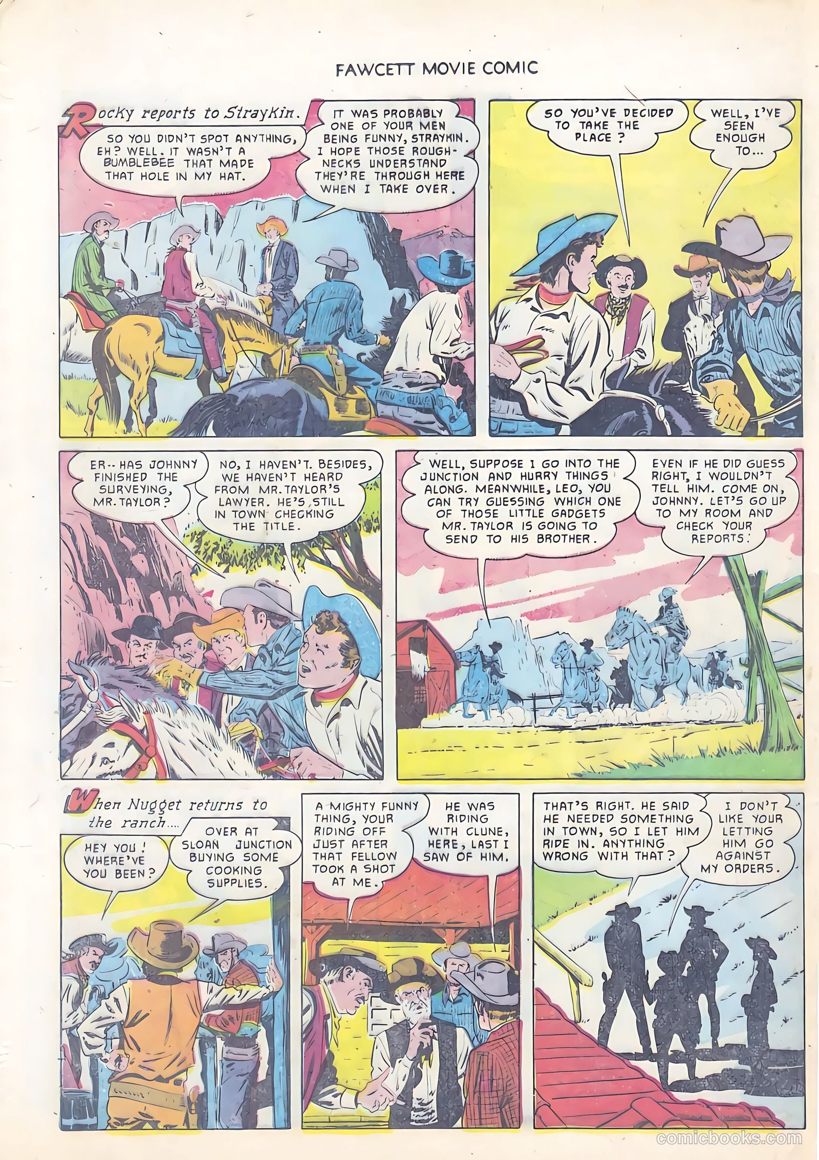 Fawcett Movie Comic 12 - Rustlers On Horseback #1 — page 24 of 36