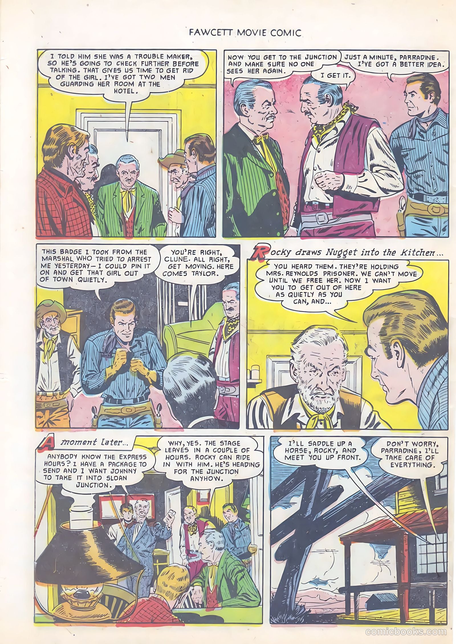 Fawcett Movie Comic 12 - Rustlers On Horseback #1 — page 26 of 36