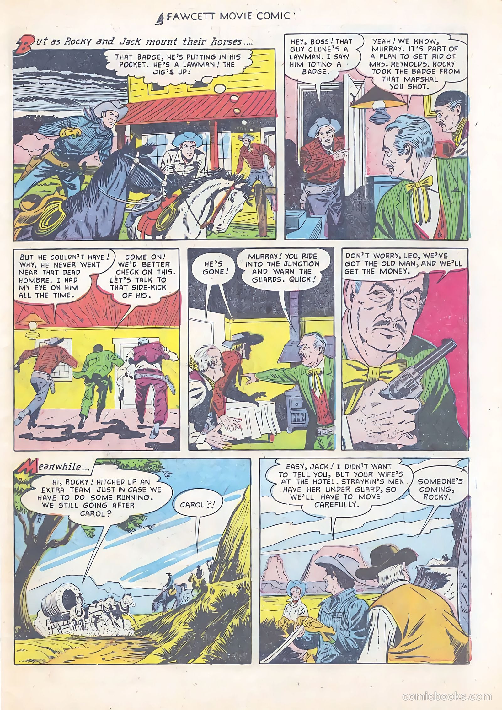 Fawcett Movie Comic 12 - Rustlers On Horseback #1 — page 27 of 36