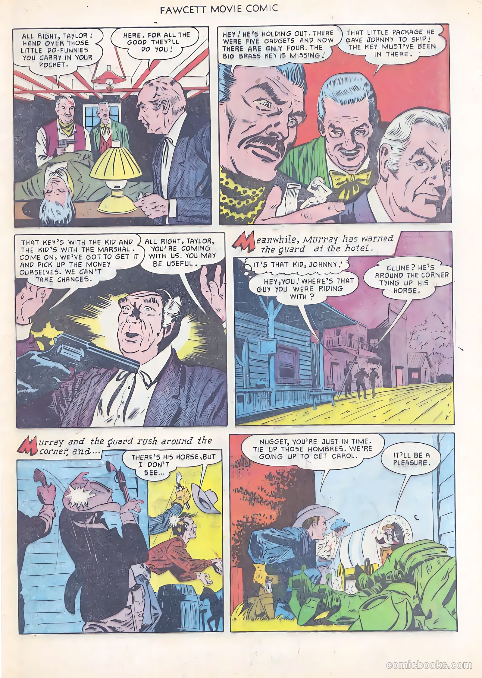 Fawcett Movie Comic 12 - Rustlers On Horseback #1 — page 29 of 36