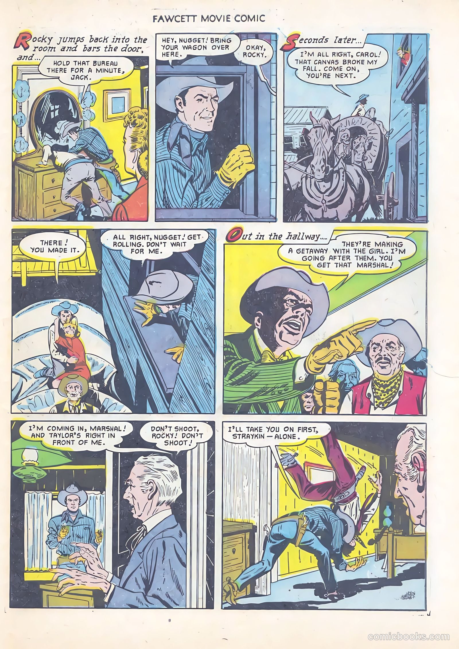 Fawcett Movie Comic 12 - Rustlers On Horseback #1 — page 31 of 36