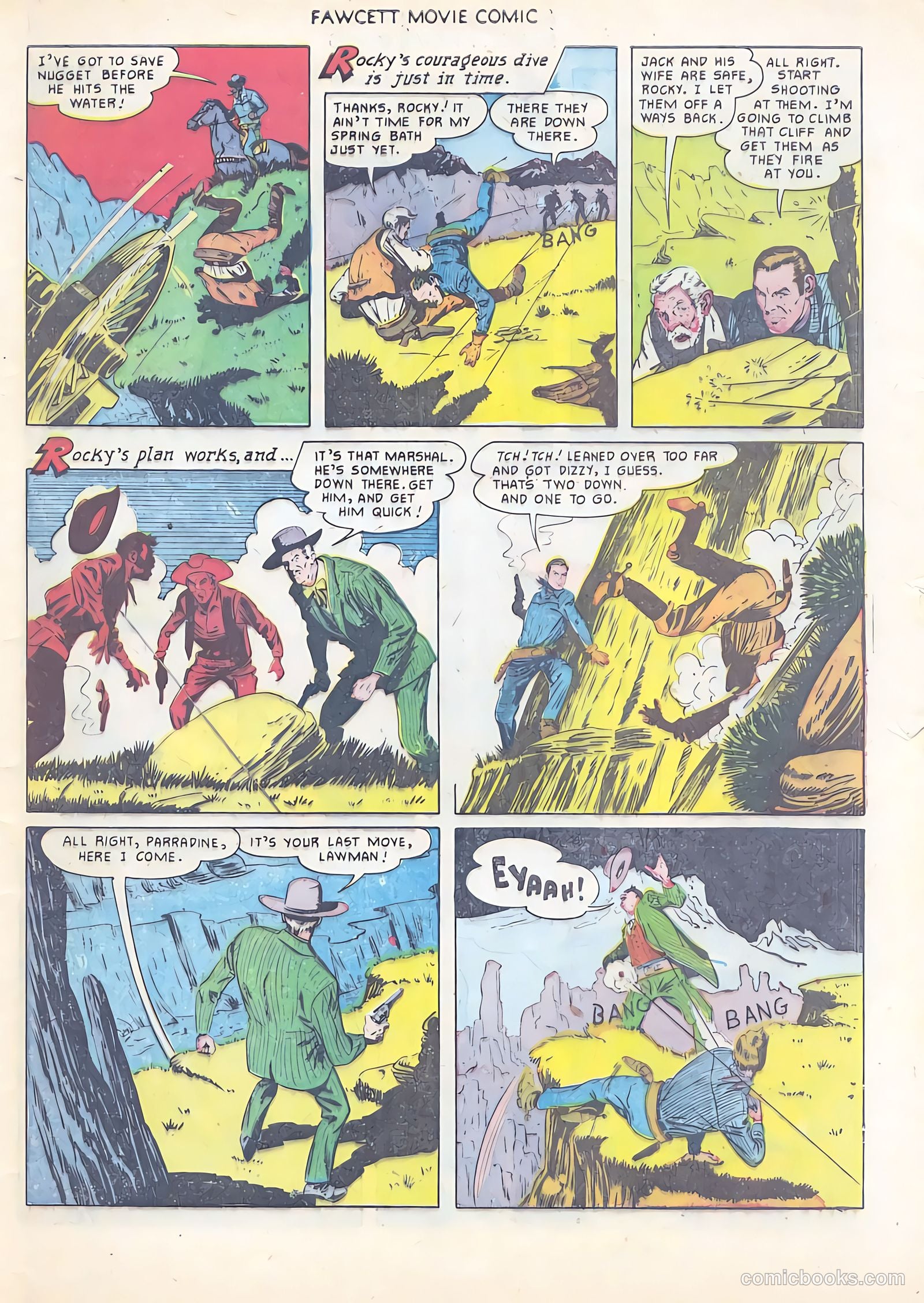 Fawcett Movie Comic 12 - Rustlers On Horseback #1 — page 33 of 36