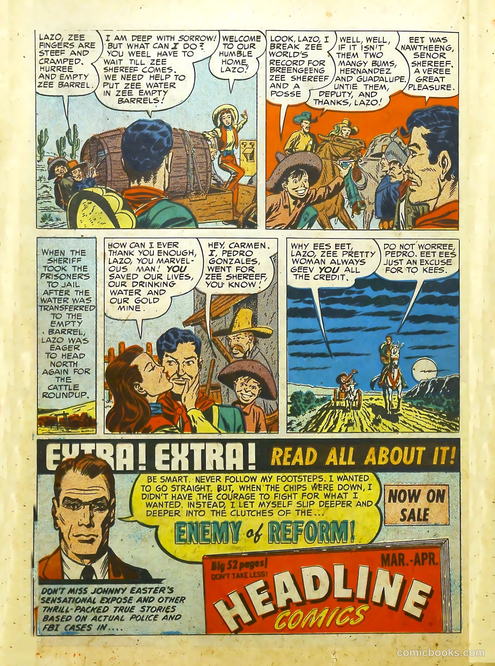 Prize Comics Western #86 (1950) — page 20 of 52
