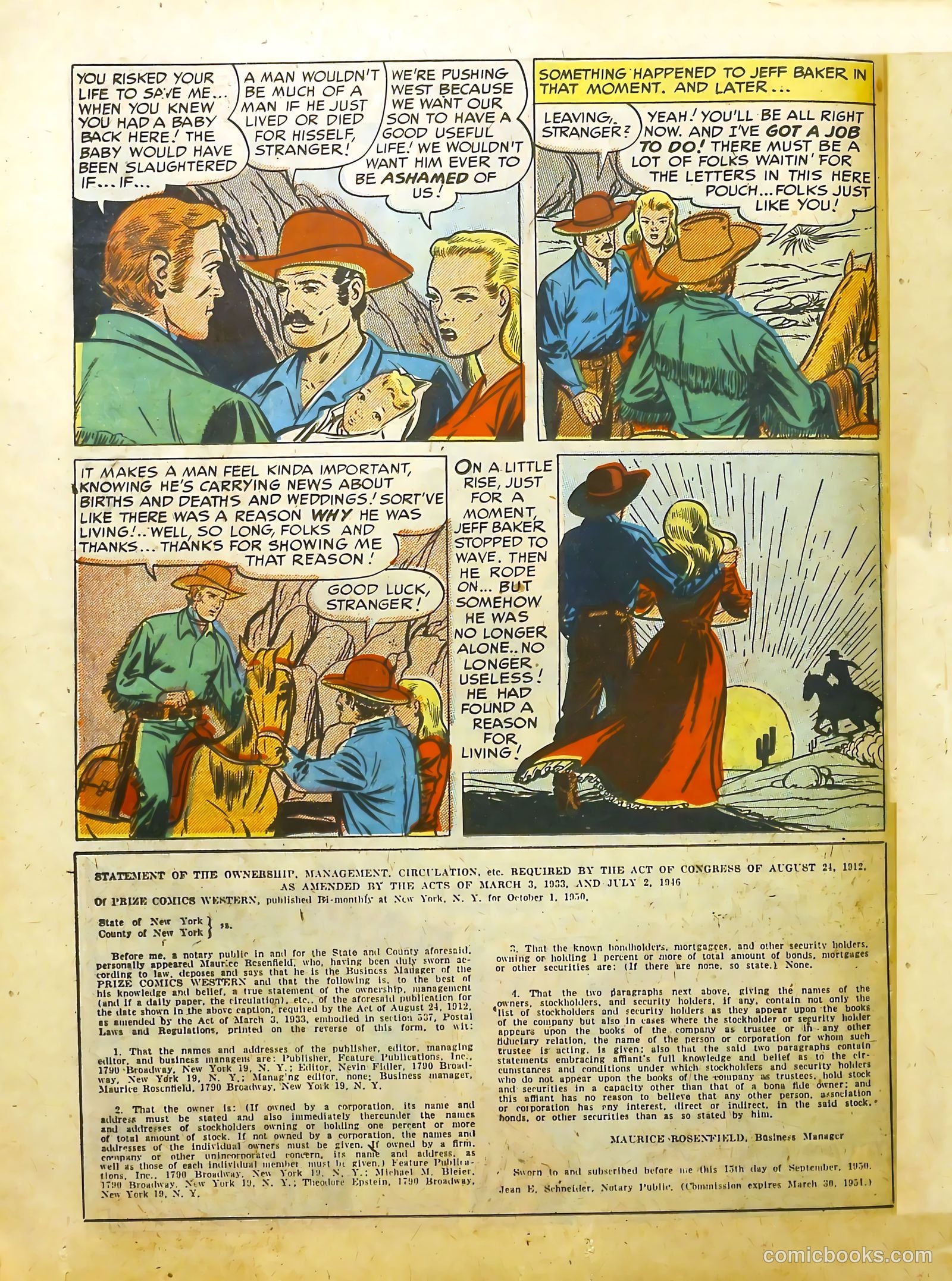 Prize Comics Western #86 (1950) — page 38 of 52
