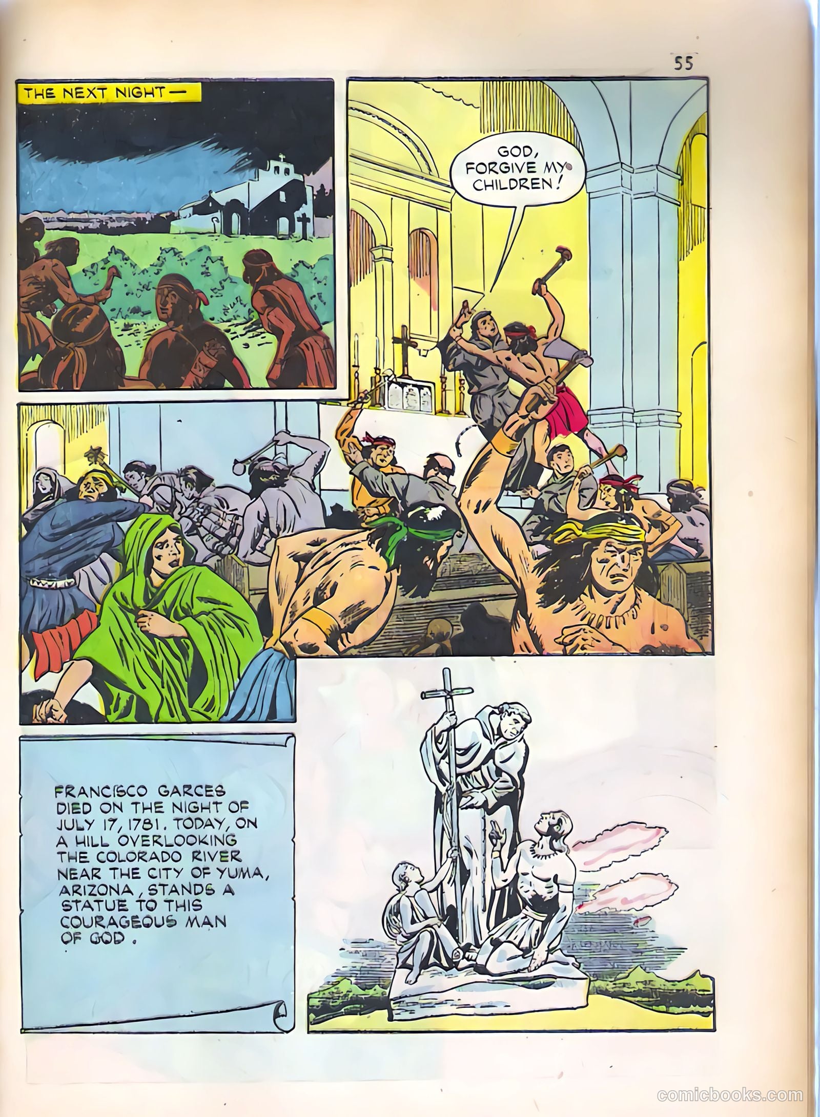 God's Heroes in America #nn (1956) — page 56 of 65