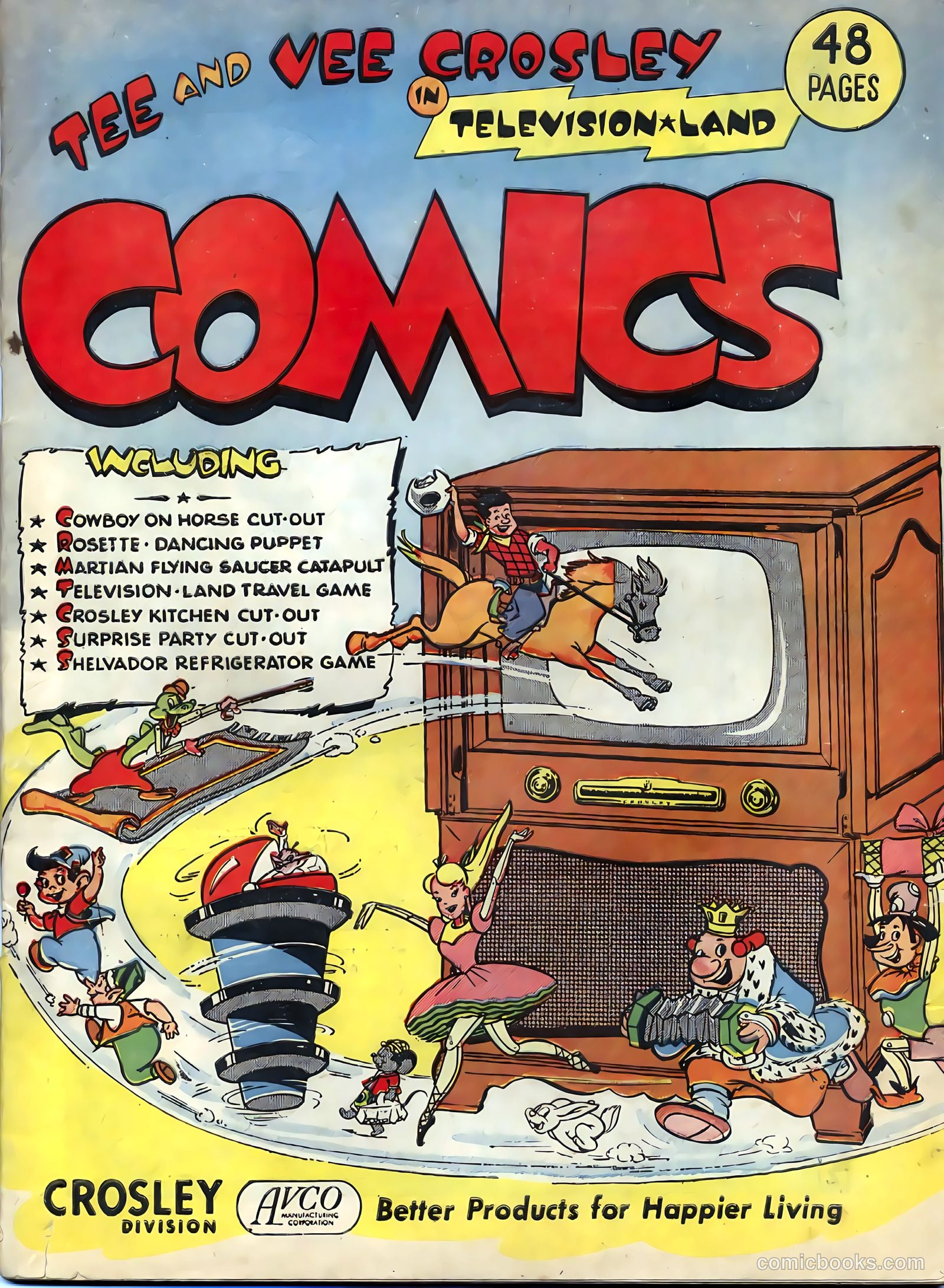 Tee and Vee Crosley in Television Land Comics