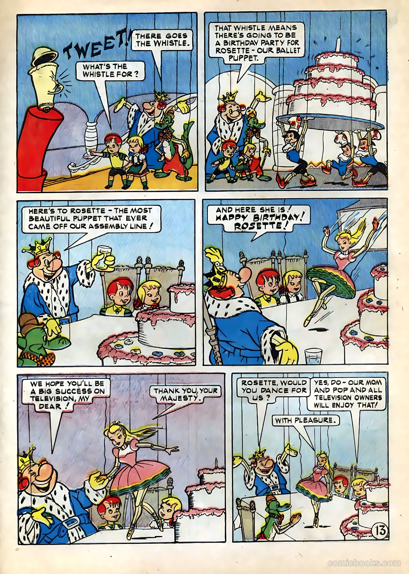 Tee and Vee Crosley in Television Land Comics #nn (1951) — page 13 of 48