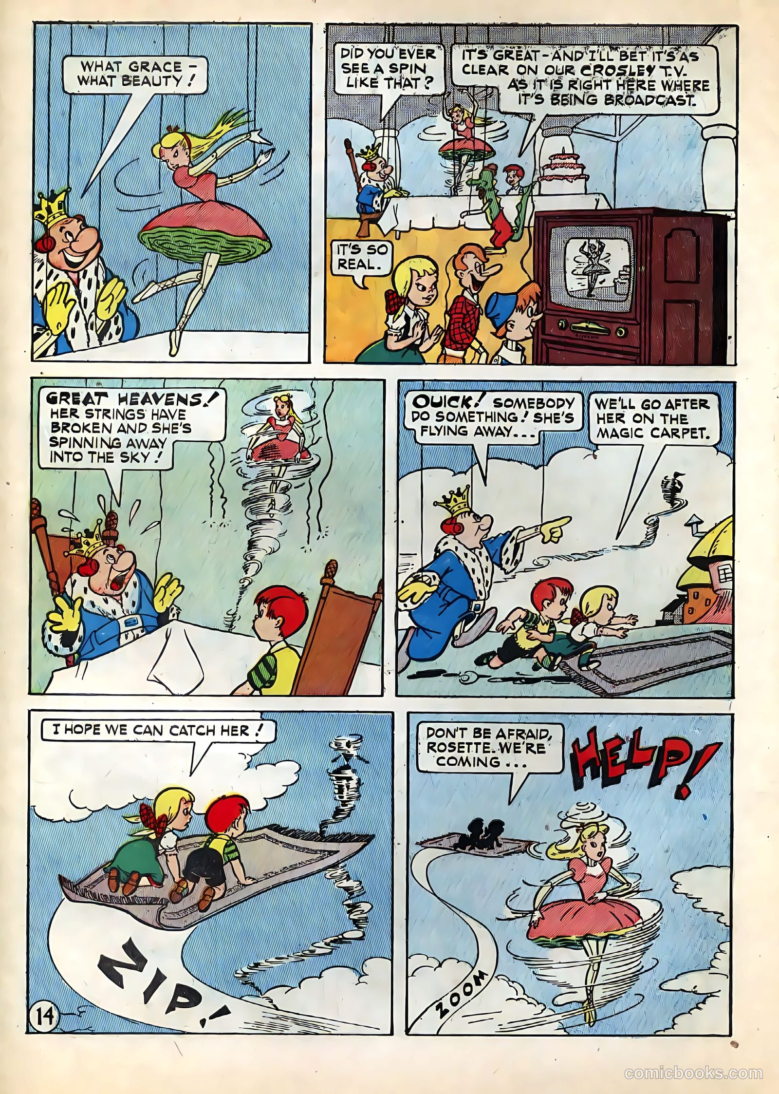 Tee and Vee Crosley in Television Land Comics #nn (1951) — page 14 of 48