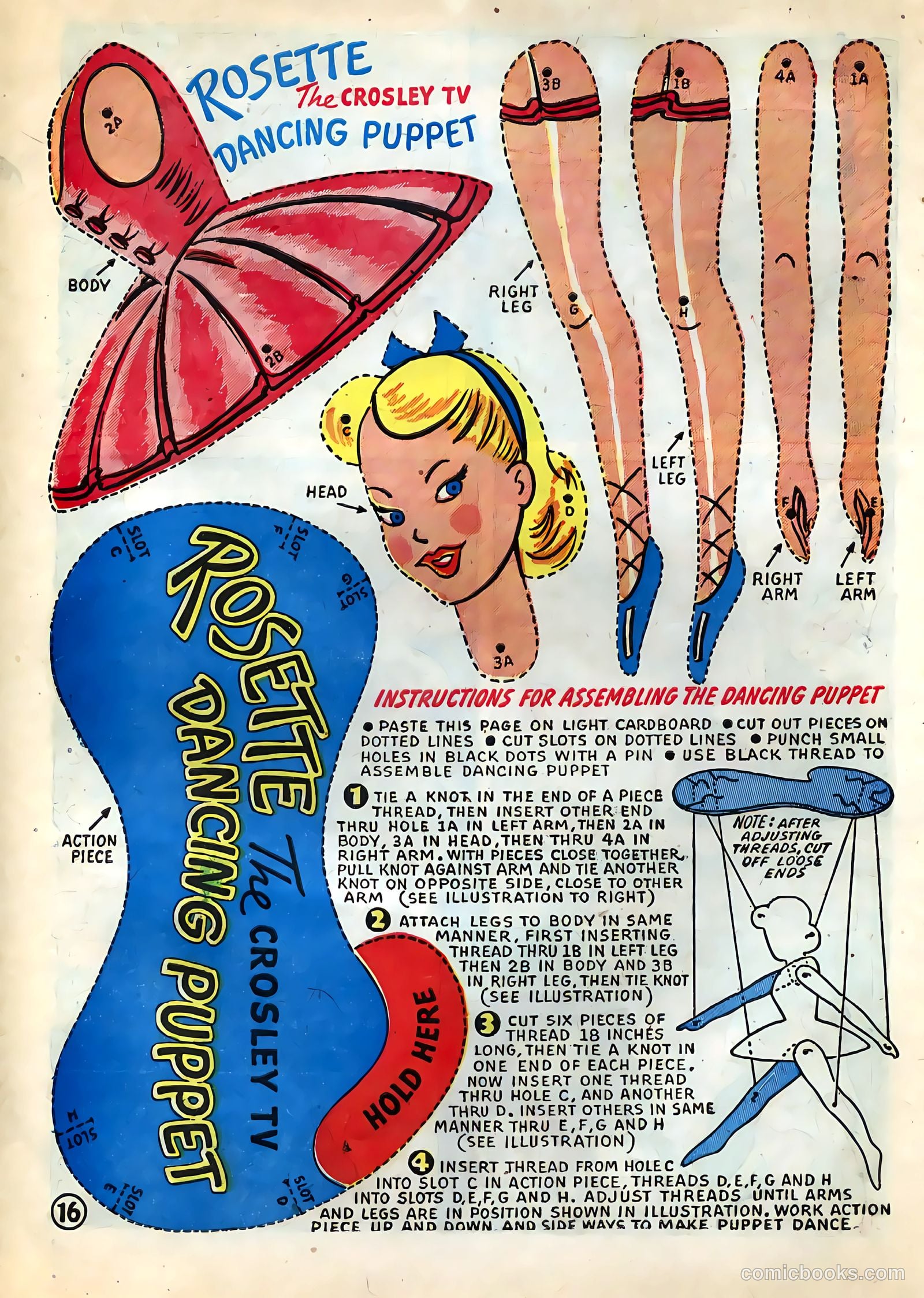 Tee and Vee Crosley in Television Land Comics #nn (1951) — page 16 of 48