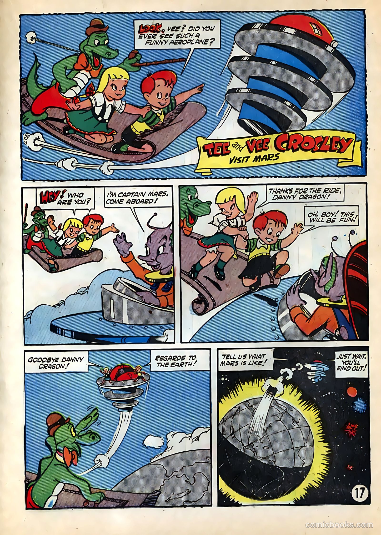 Tee and Vee Crosley in Television Land Comics #nn (1951) — page 17 of 48