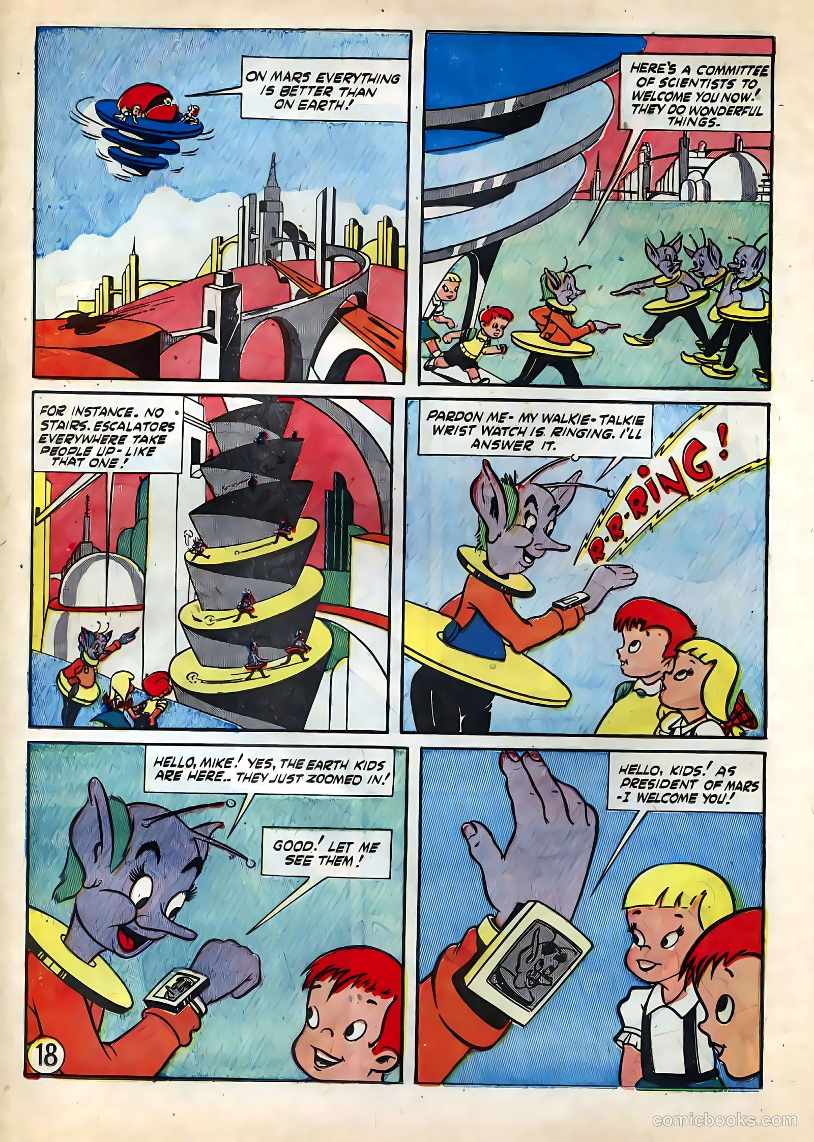 Tee and Vee Crosley in Television Land Comics #nn (1951) — page 18 of 48