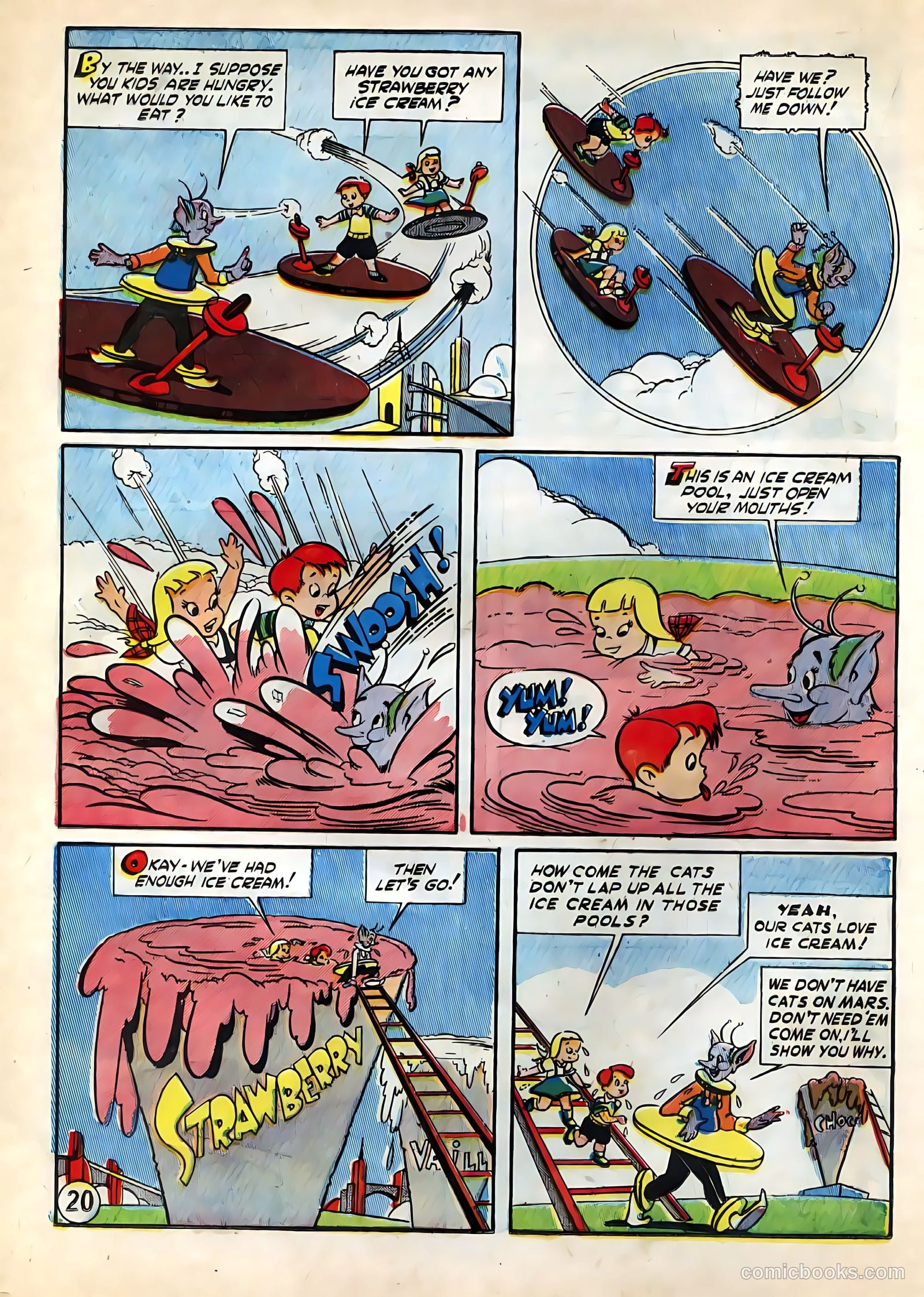 Tee and Vee Crosley in Television Land Comics #nn (1951) — page 20 of 48