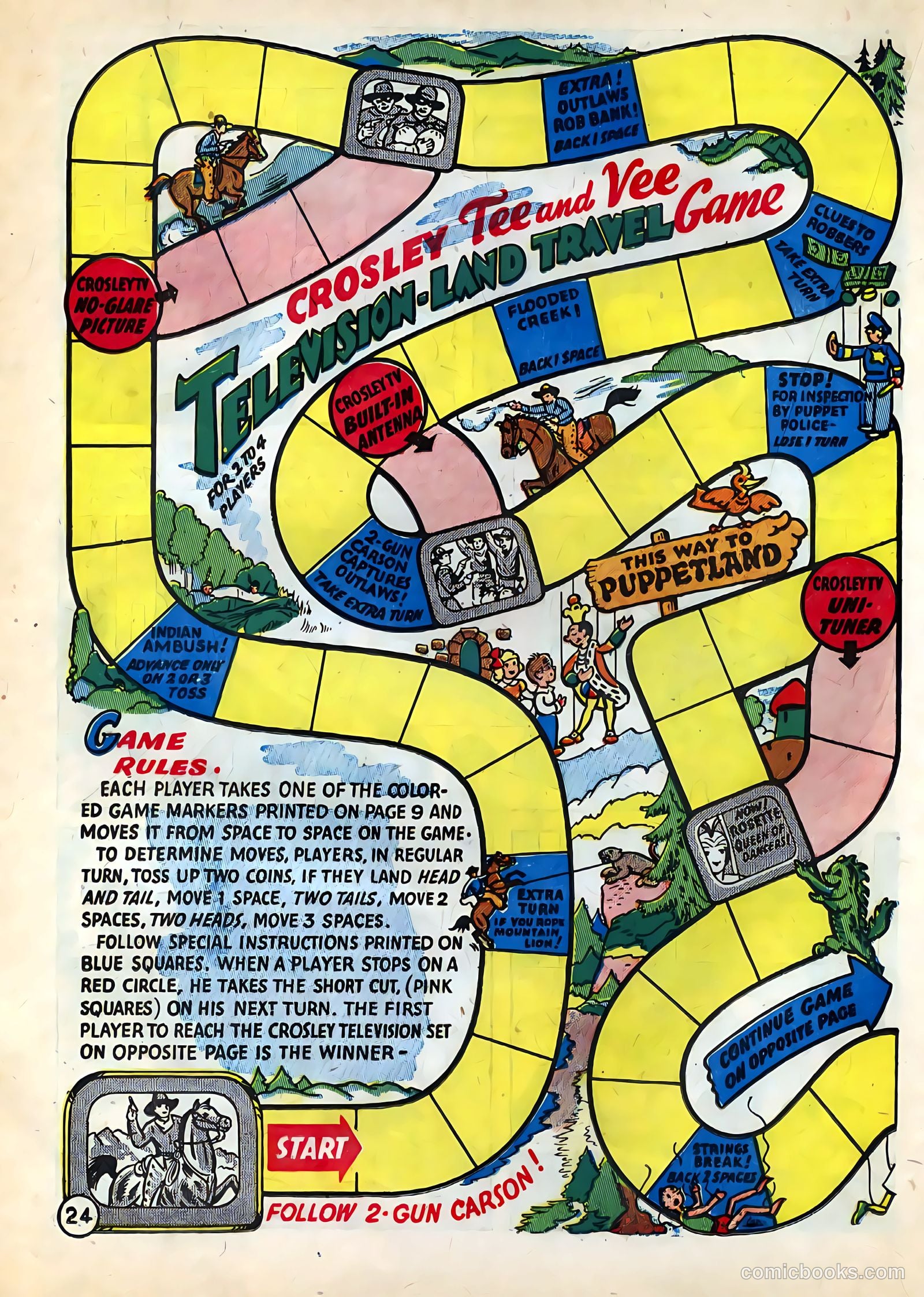 Tee and Vee Crosley in Television Land Comics #nn (1951) — page 24 of 48
