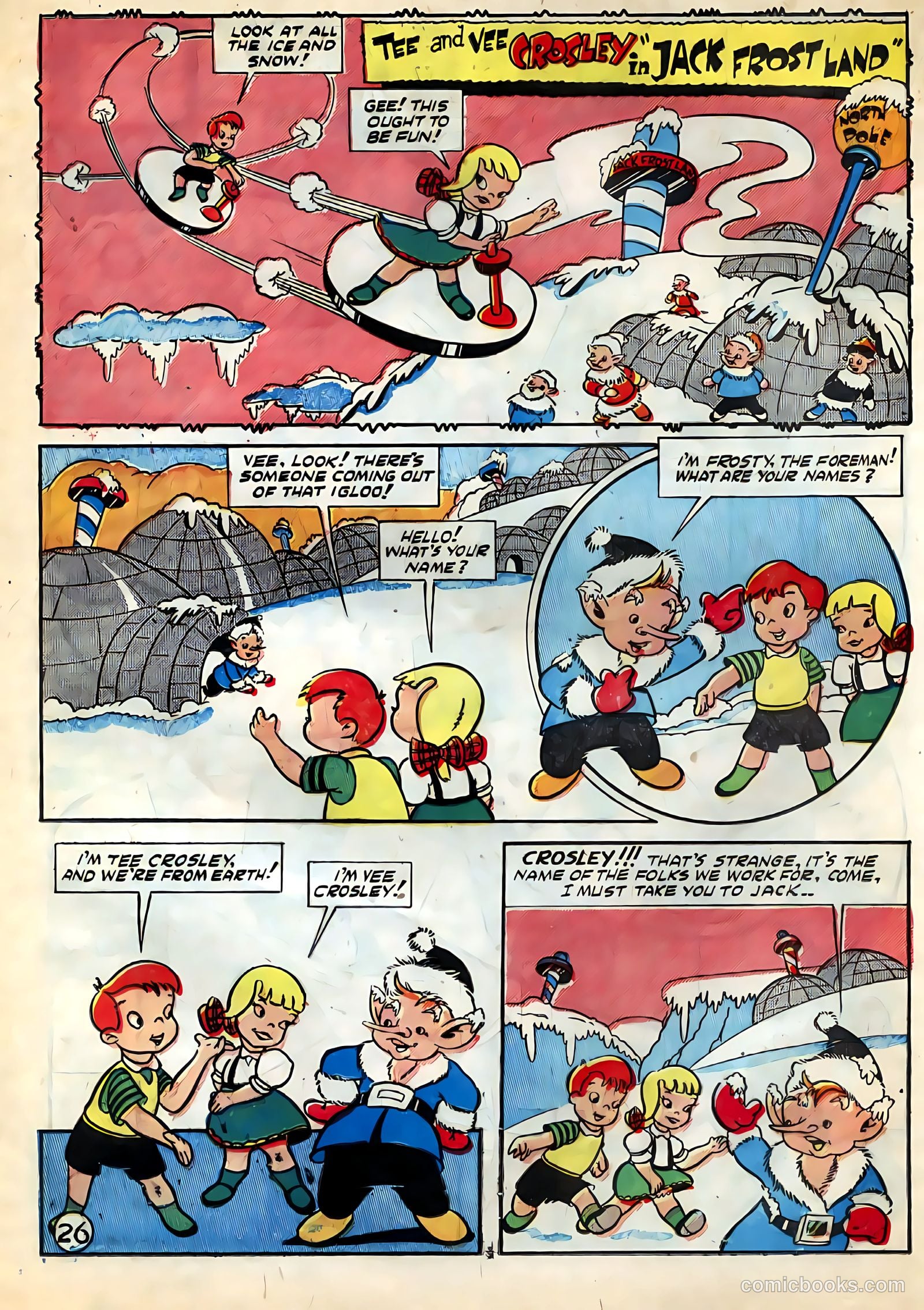 Tee and Vee Crosley in Television Land Comics #nn (1951) — page 26 of 48