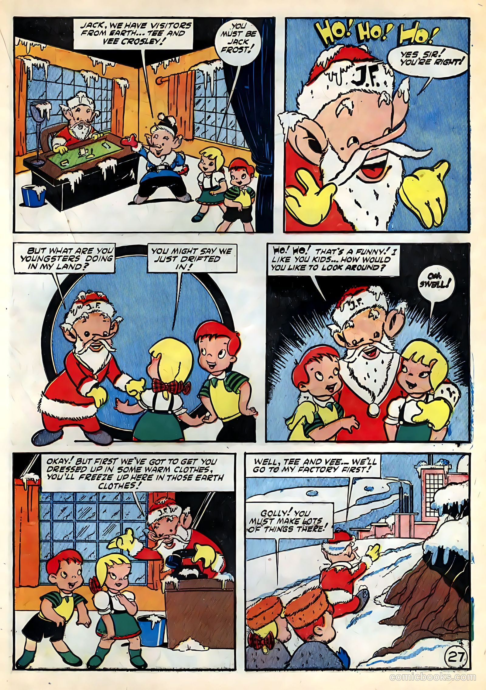 Tee and Vee Crosley in Television Land Comics #nn (1951) — page 27 of 48