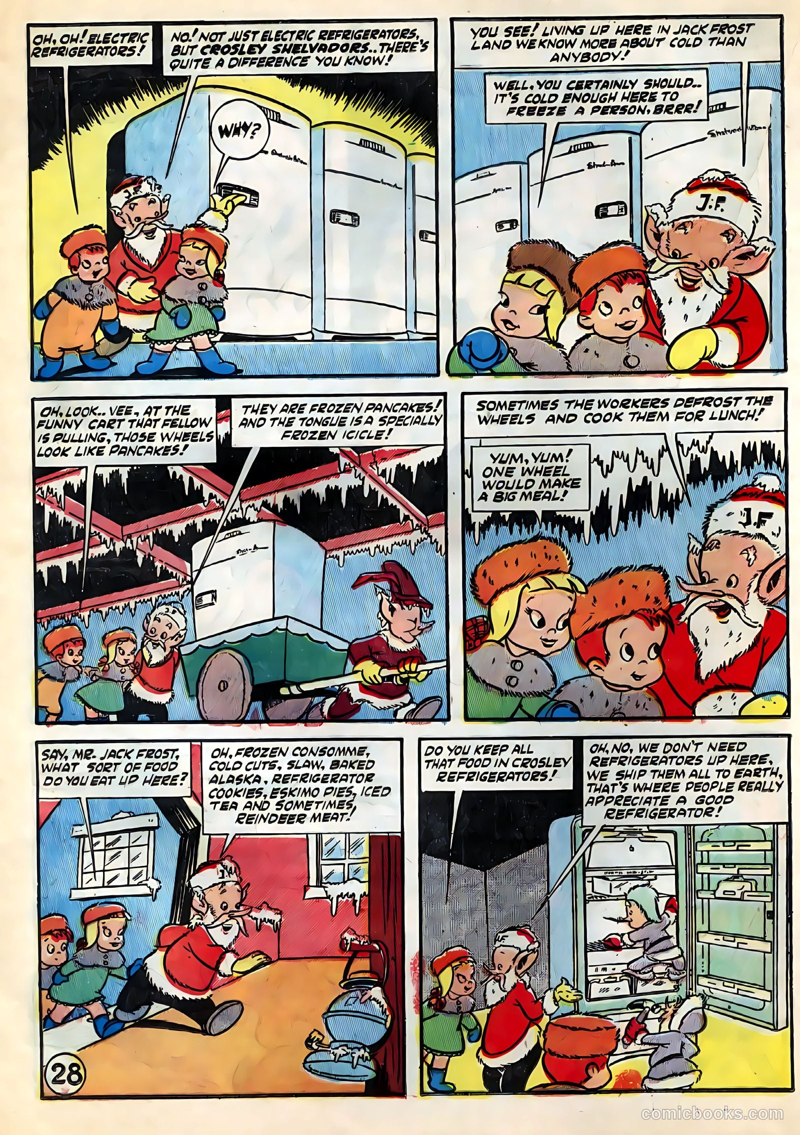 Tee and Vee Crosley in Television Land Comics #nn (1951) — page 28 of 48