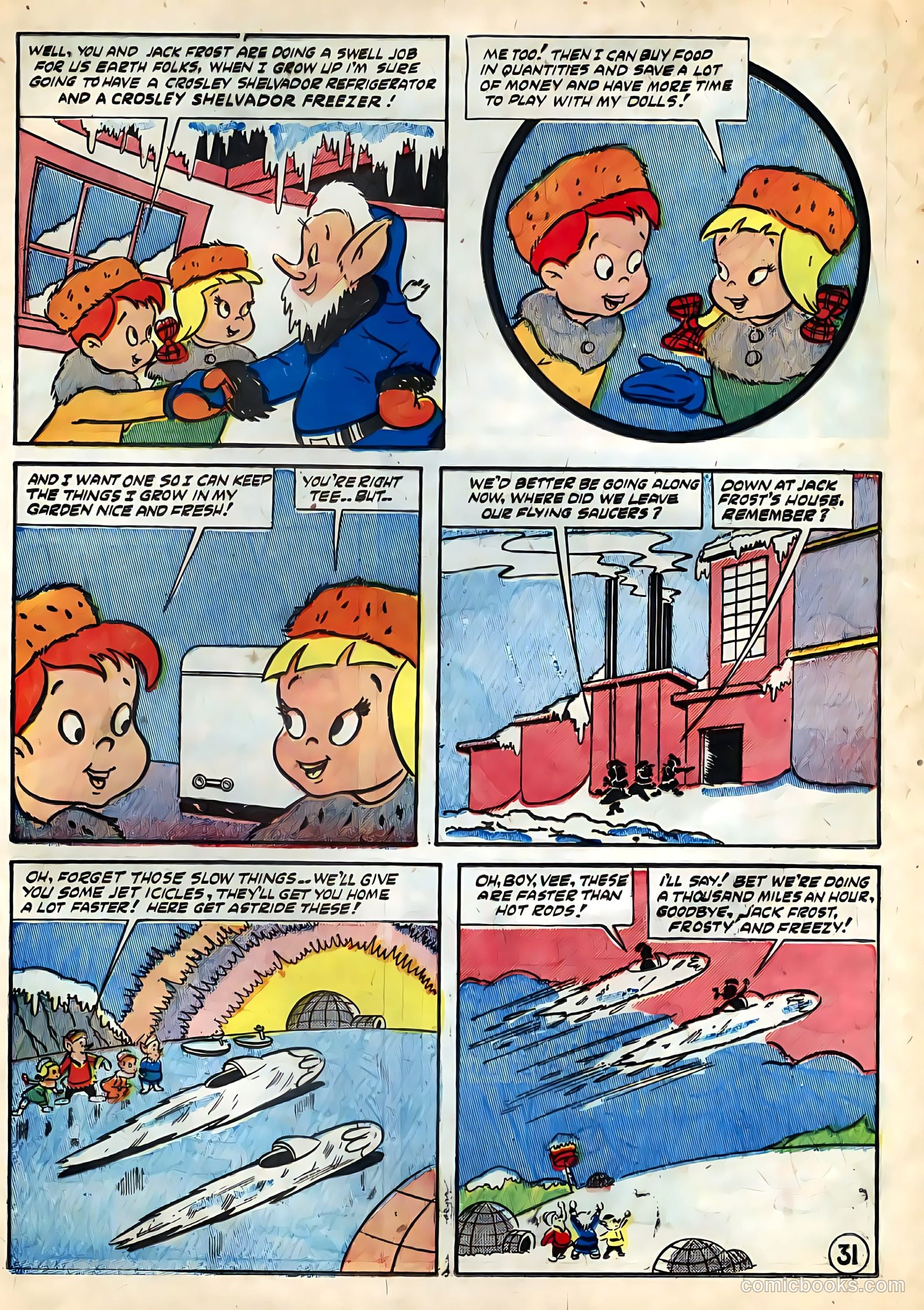 Tee and Vee Crosley in Television Land Comics #nn (1951) — page 31 of 48