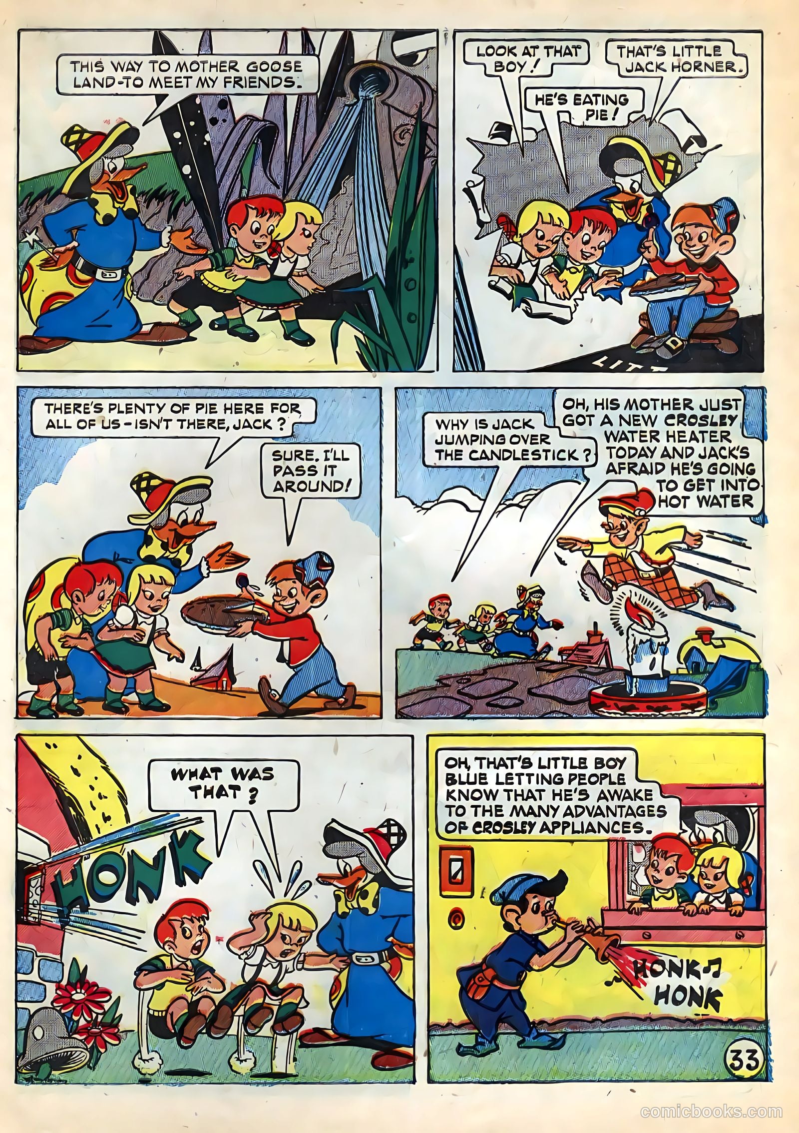 Tee and Vee Crosley in Television Land Comics #nn (1951) — page 33 of 48