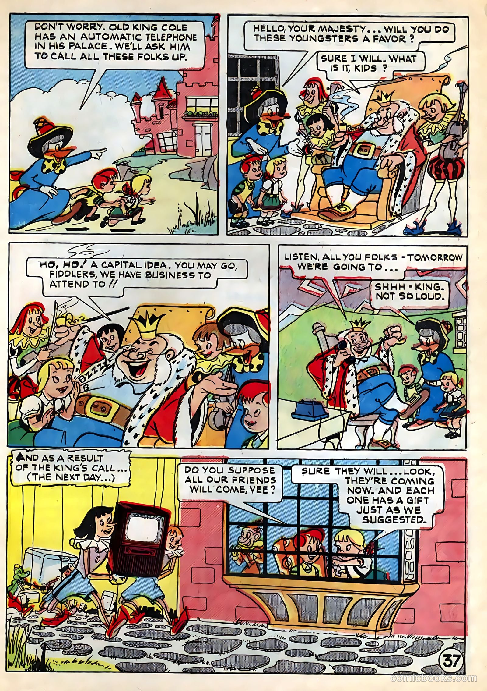 Tee and Vee Crosley in Television Land Comics #nn (1951) — page 37 of 48