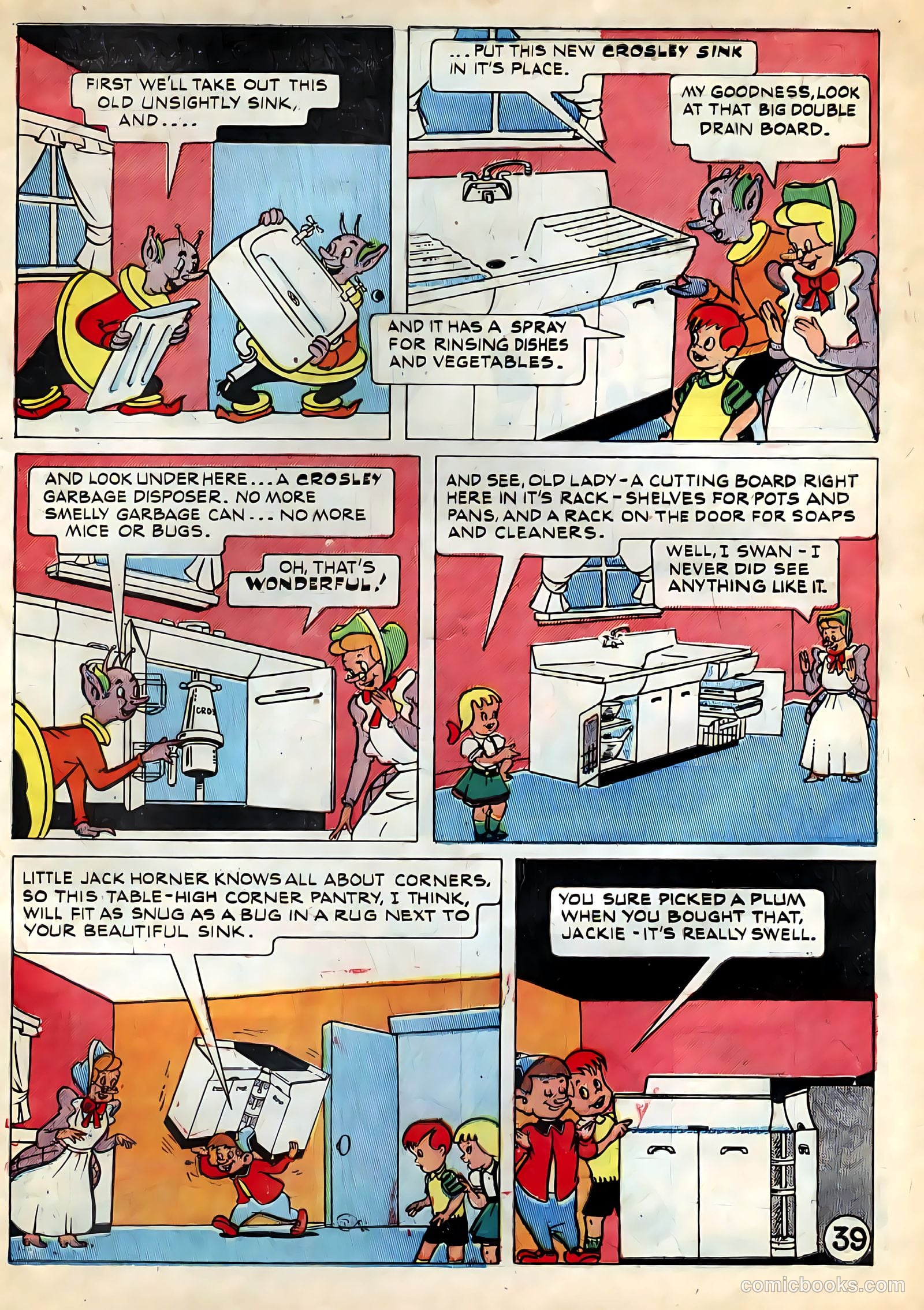 Tee and Vee Crosley in Television Land Comics #nn (1951) — page 39 of 48