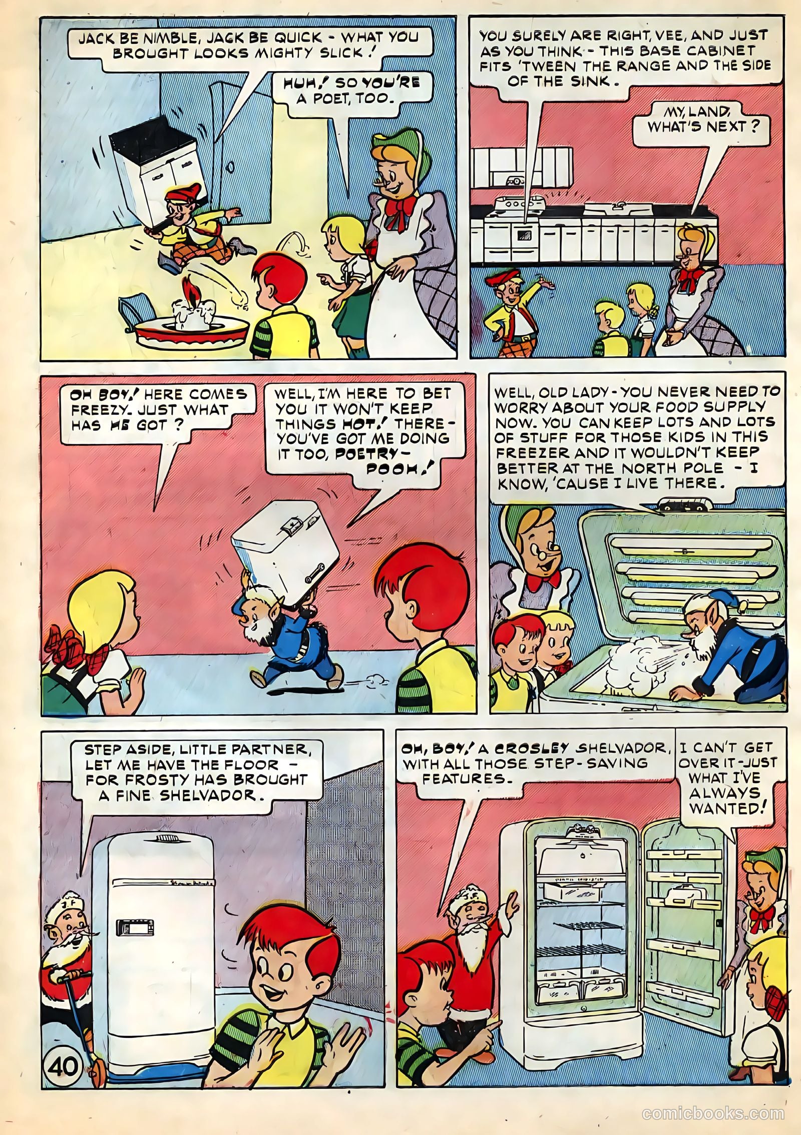 Tee and Vee Crosley in Television Land Comics #nn (1951) — page 40 of 48