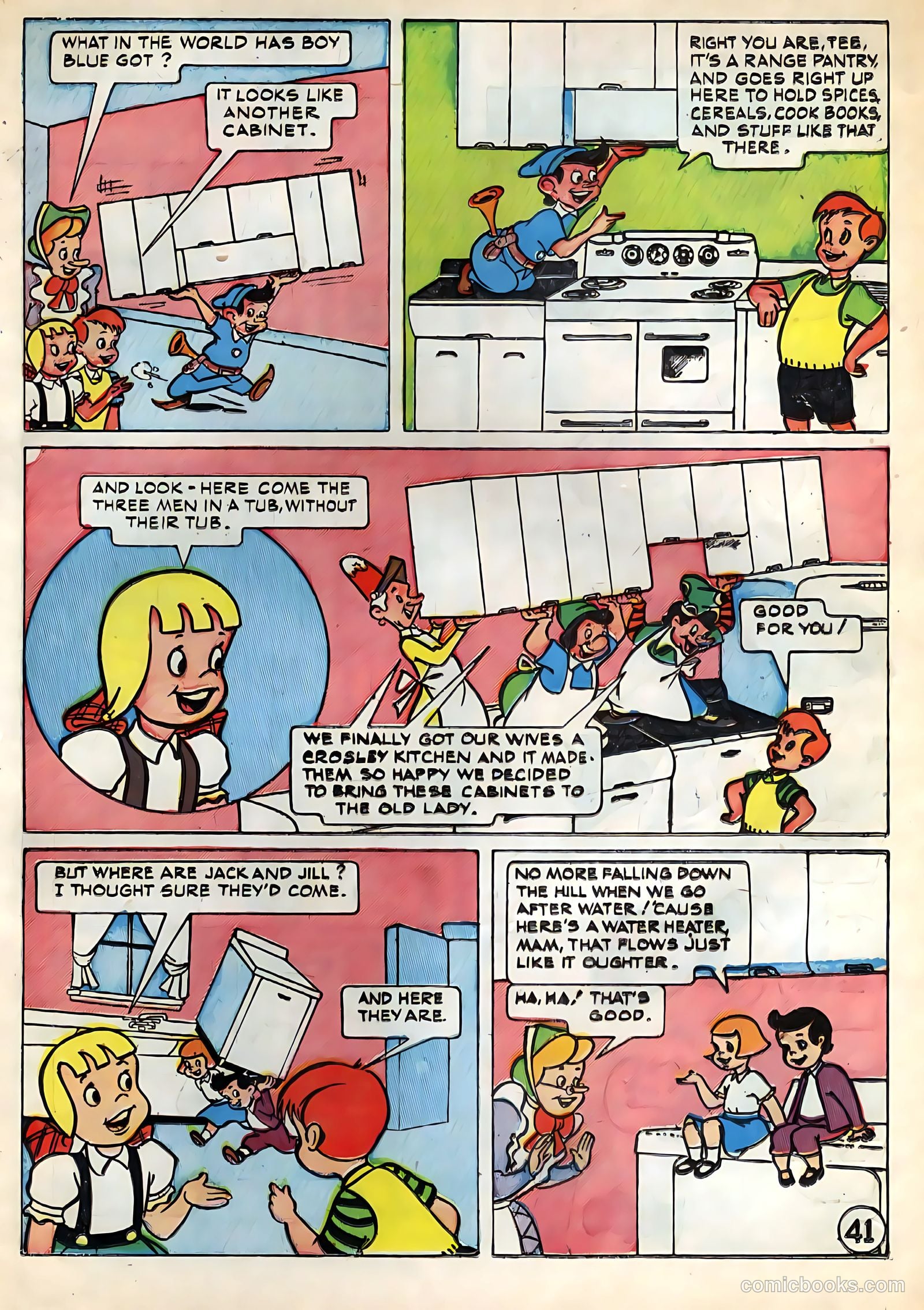 Tee and Vee Crosley in Television Land Comics #nn (1951) — page 41 of 48