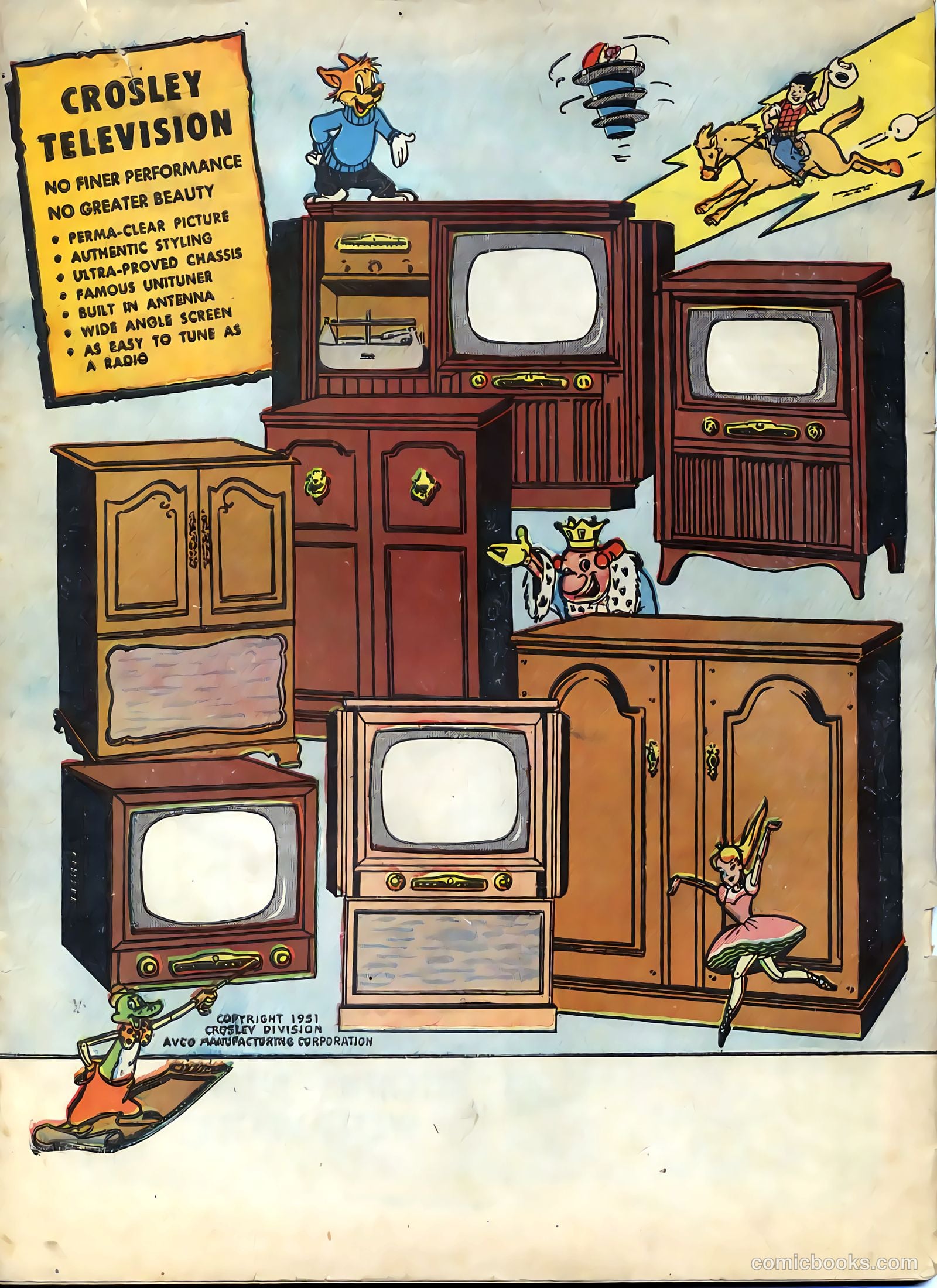 Tee and Vee Crosley in Television Land Comics #nn (1951) — page 48 of 48