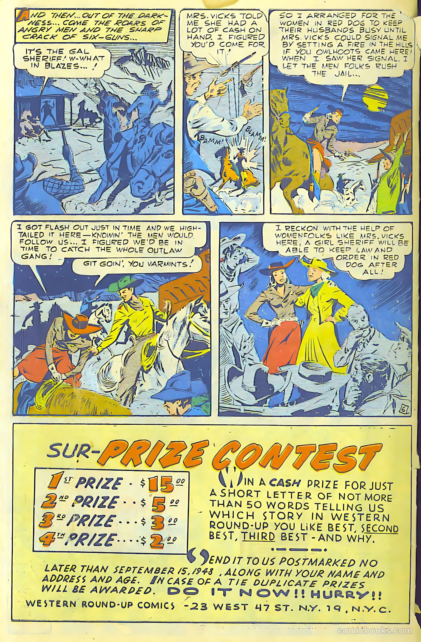 Western Adventures #1 (1948) — page 49 of 49